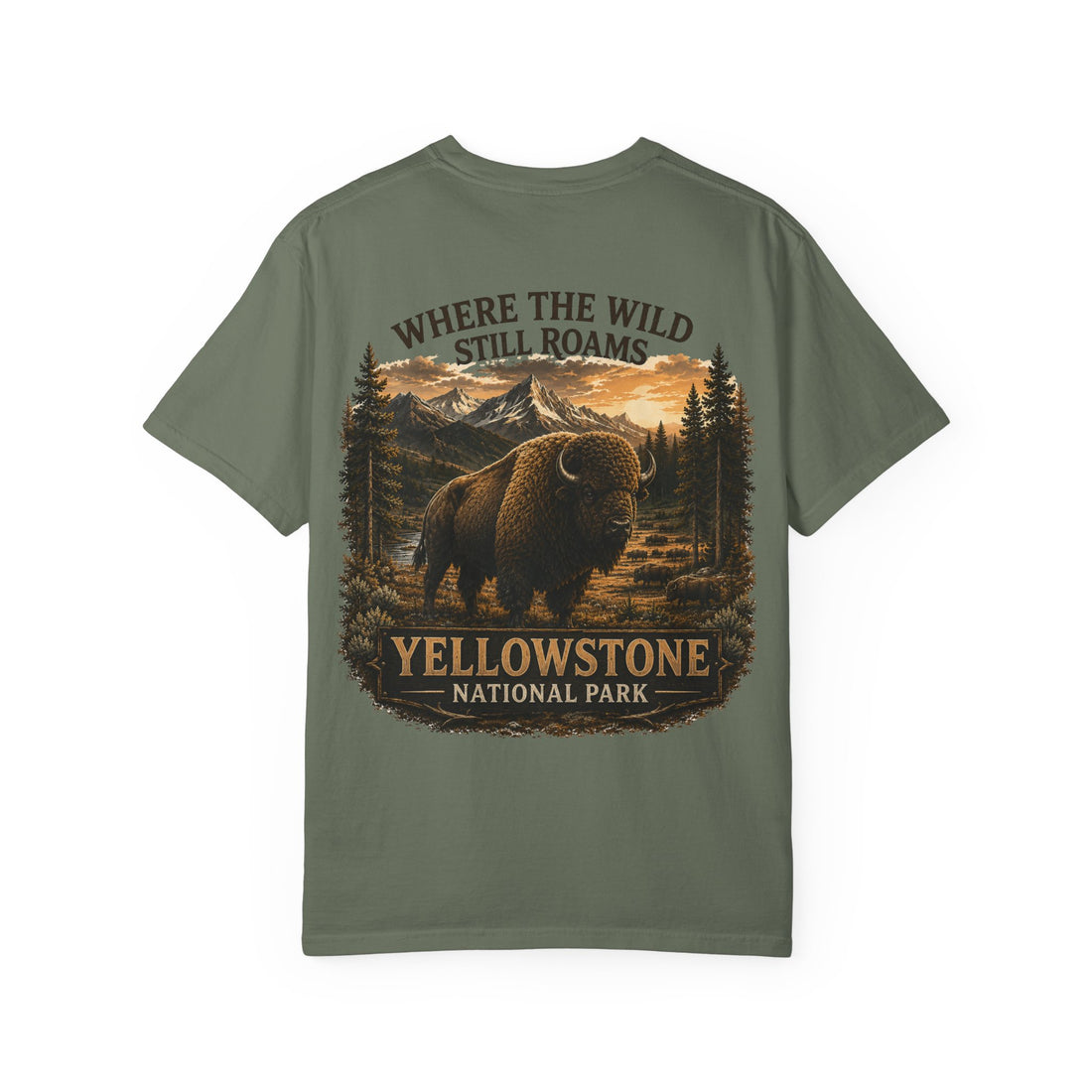 Yellowstone Bison – Where the Wild Still Roams T-Shirt