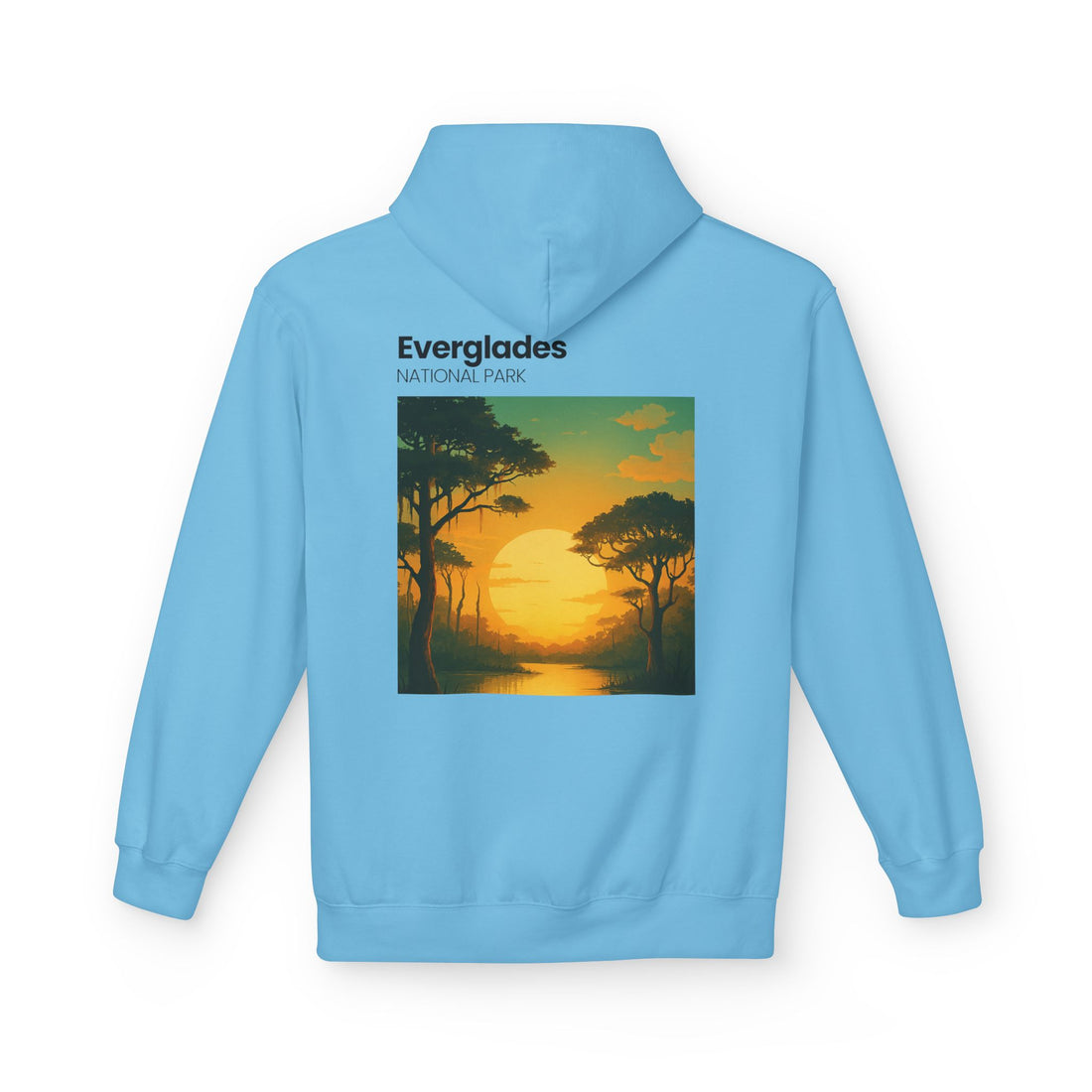 Everglades Sunset Vintage Poster Hoodie | National Park Landscape