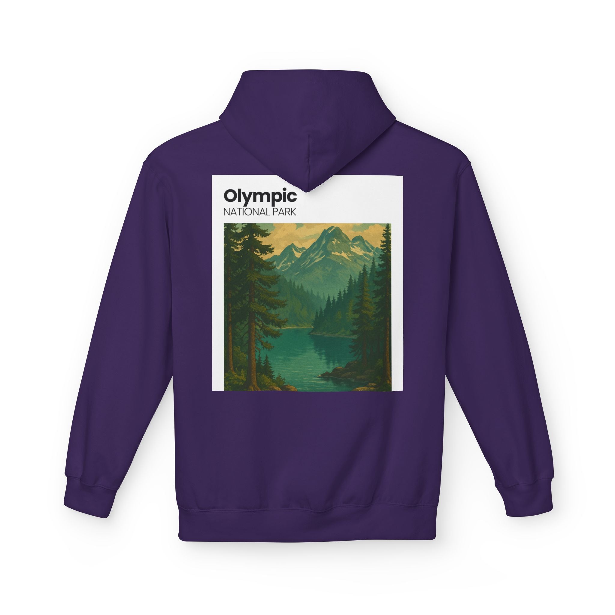 Olympic National Park landscape Hoodie | Mountain Lake Scenic Apparel