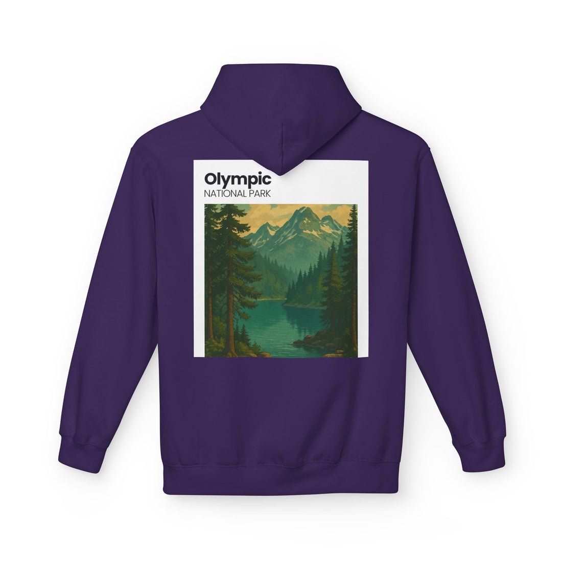 Olympic National Park landscape Hoodie | Mountain Lake Scenic Apparel