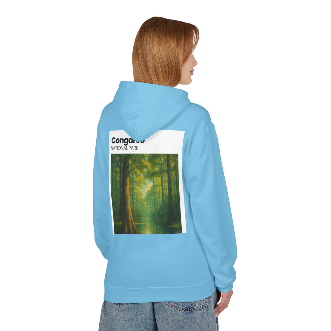 Congaree National Park Forest Scene Hoodie | Scenic Tree Landscape Pullover