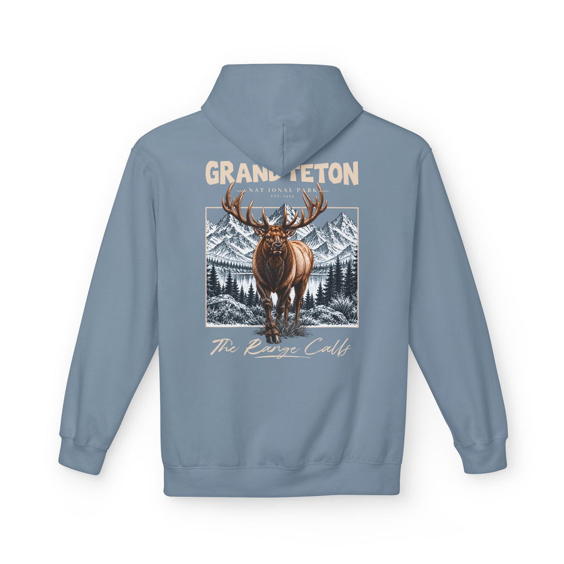 Grand Teton National Park Elk Graphic Hoodie