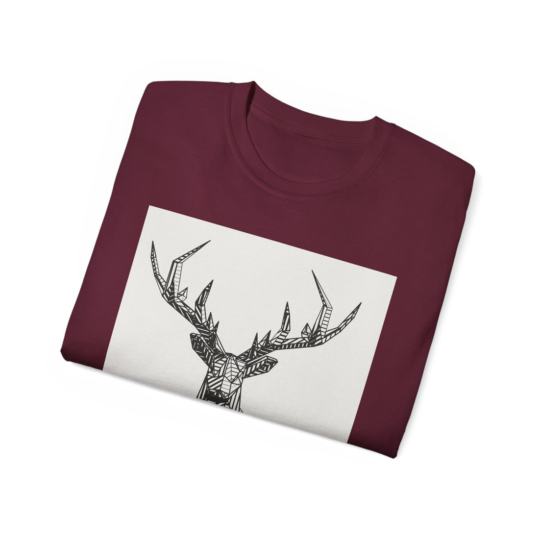 Geometric Deer Graphic Tee - Unisex Ultra Cotton T-Shirt