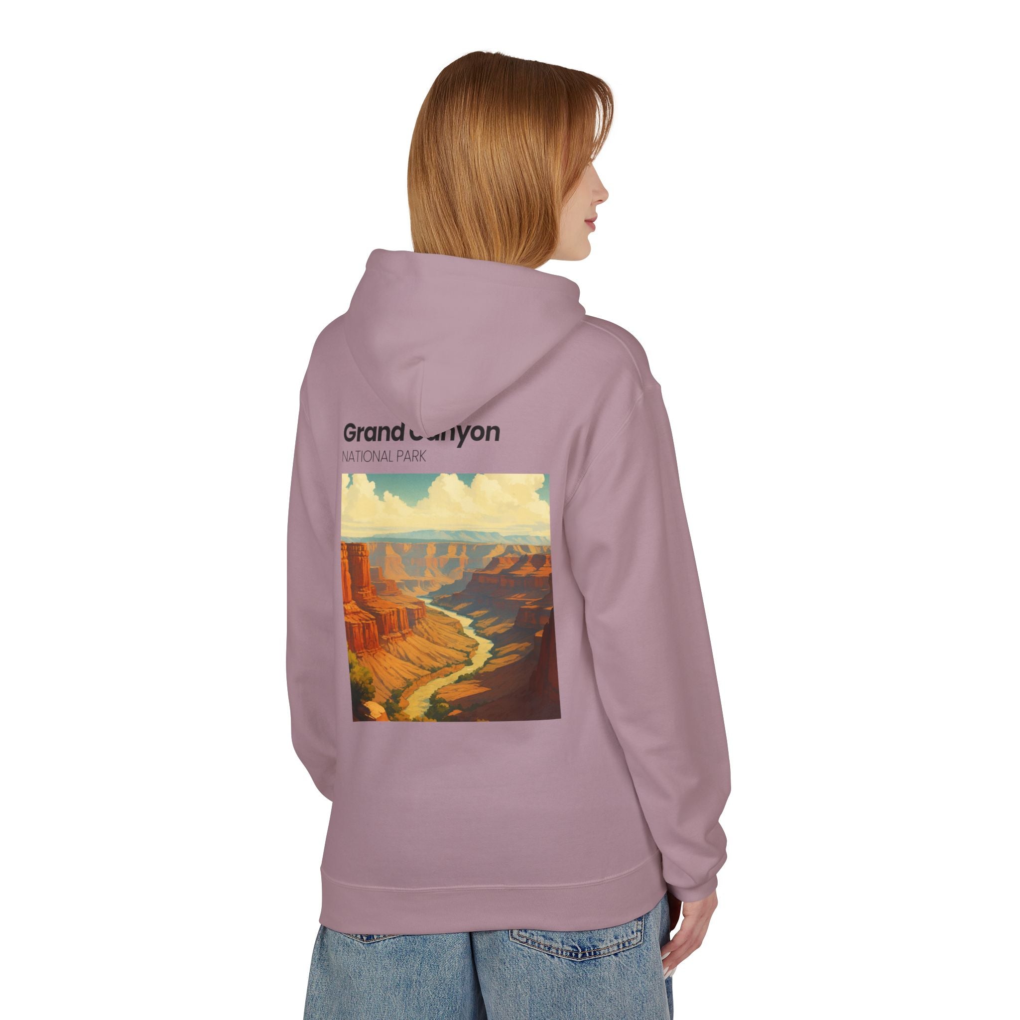 Grand Canyon Vintage Poster Hoodie | National Park Canyon Art