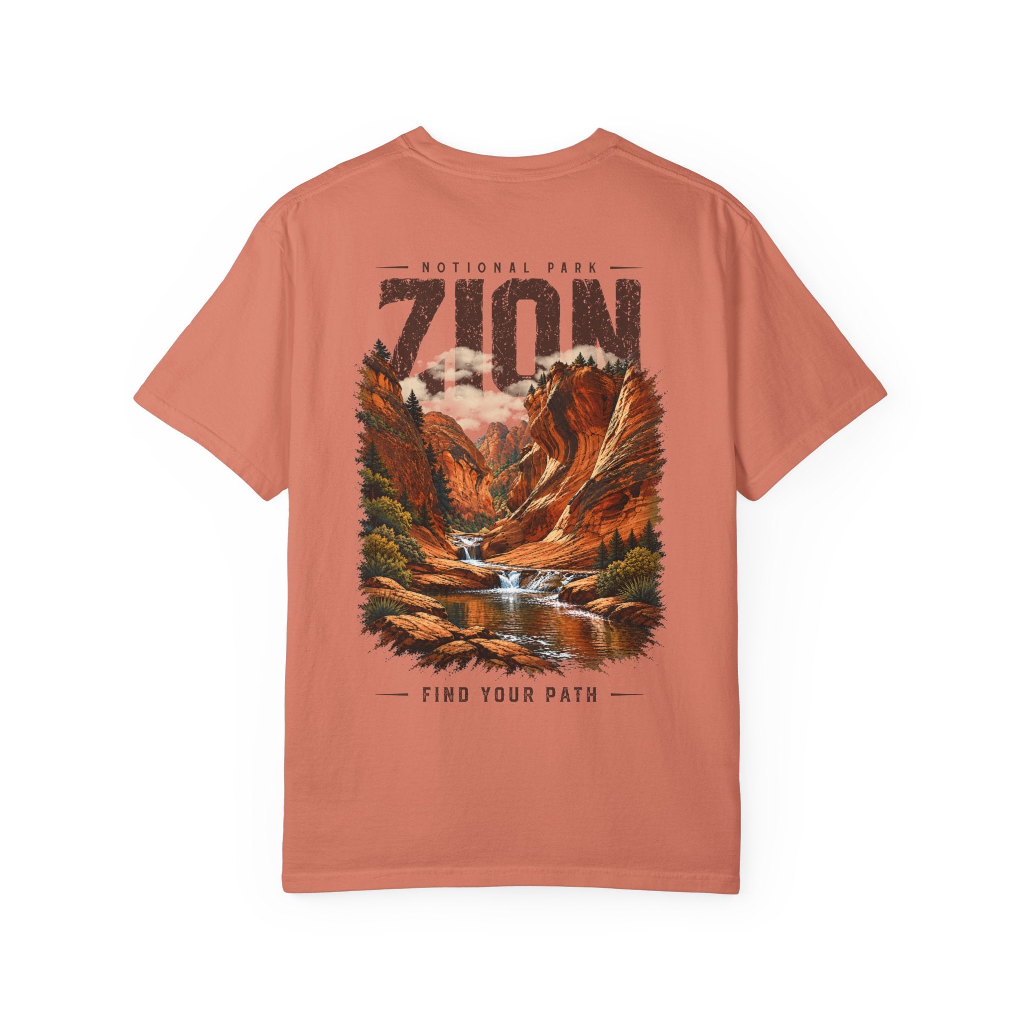 Red Cliffs Zion National Park Vintage Graphic T-Shirt