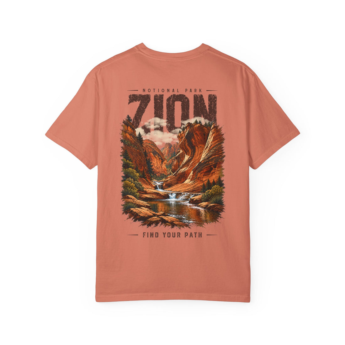 Red Cliffs Zion National Park Vintage Graphic T-Shirt