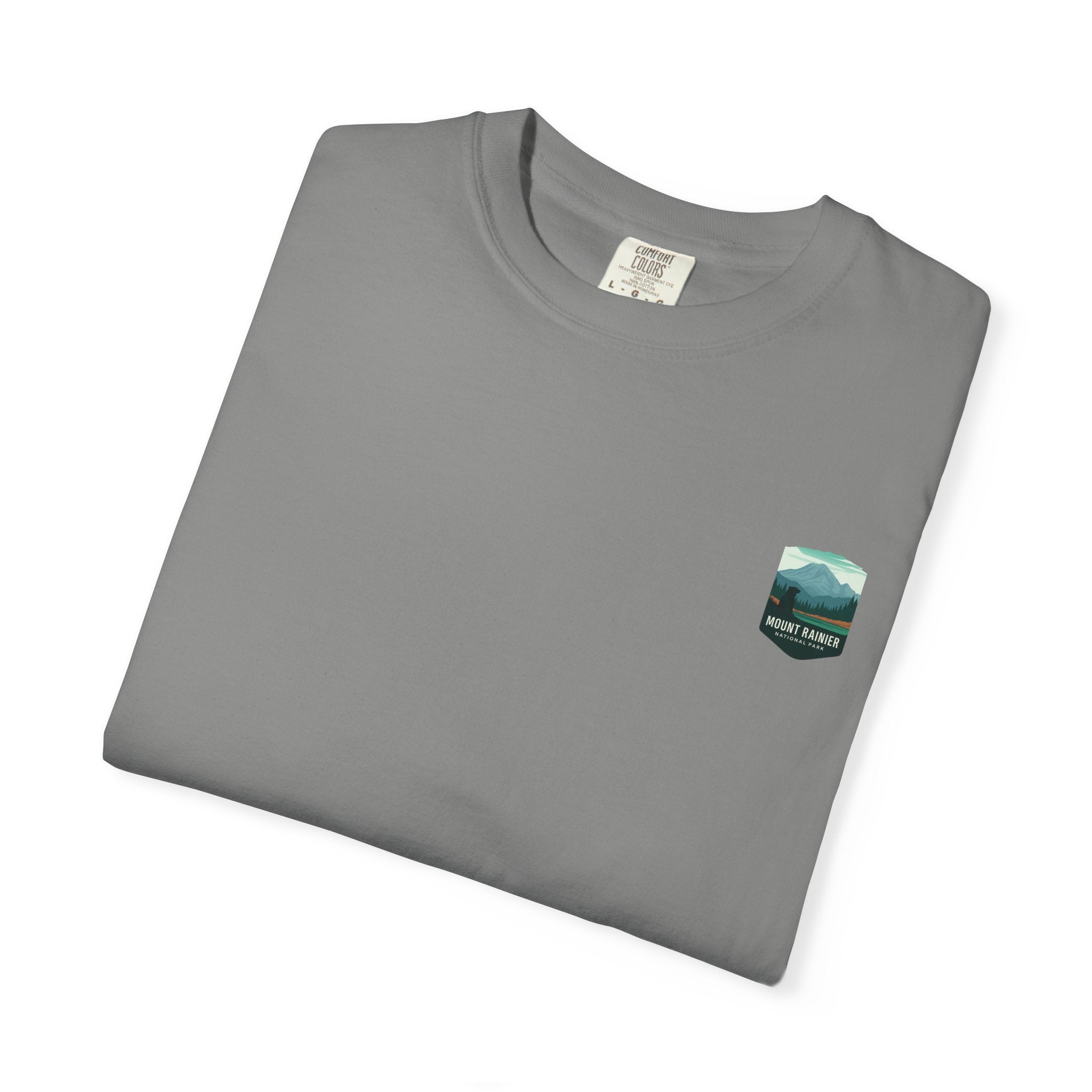 Mount Rainier National Park Poster T-Shirt | Vintage Landscape Graphic