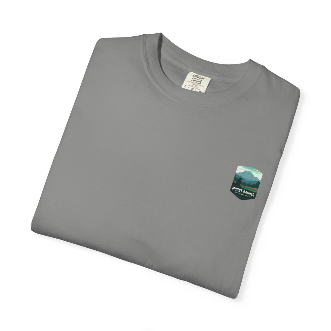 Mount Rainier National Park Poster T-Shirt | Vintage Landscape Graphic