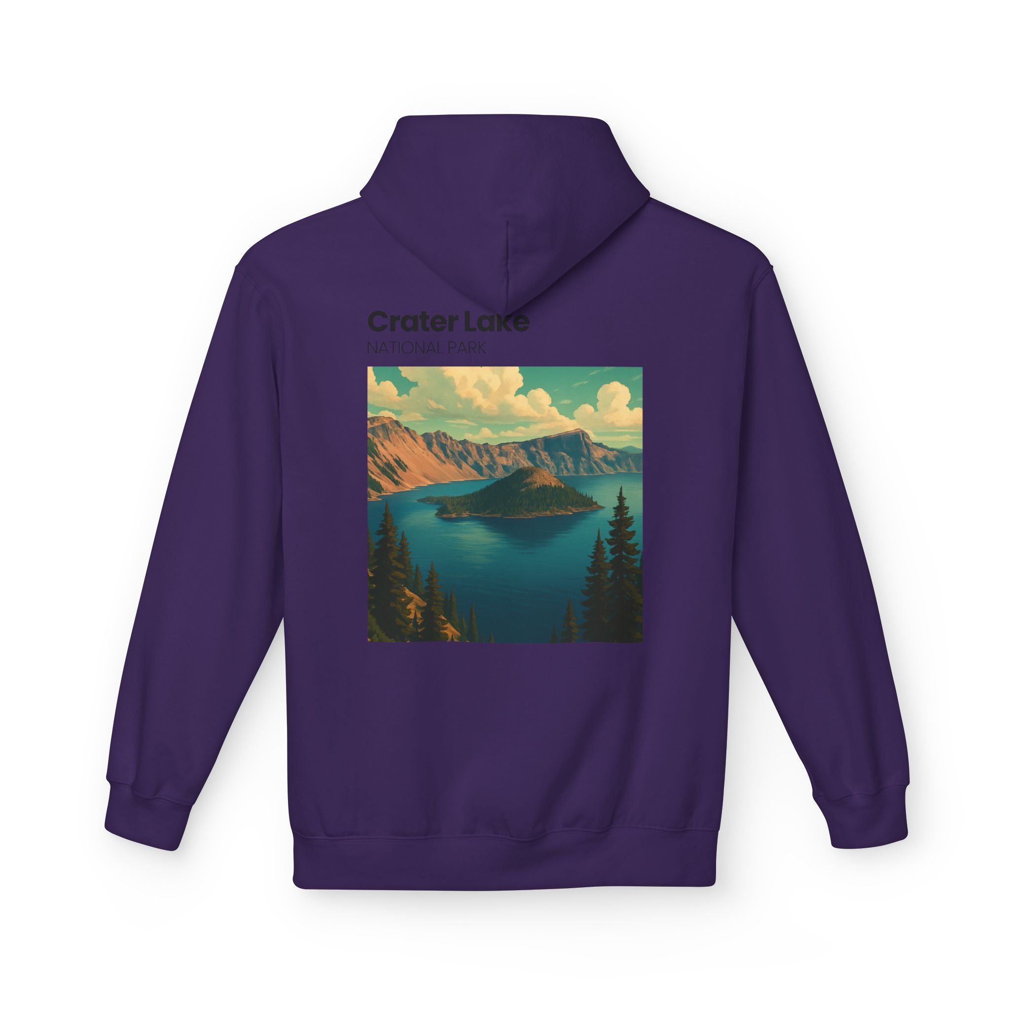 Crater Lake National Park Hoodie | Scenic Vintage Landscape