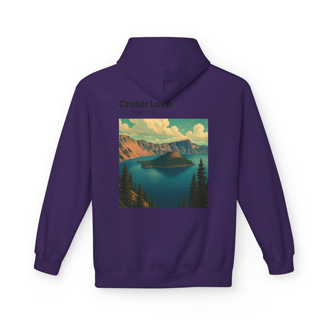 Crater Lake National Park Hoodie | Scenic Vintage Landscape
