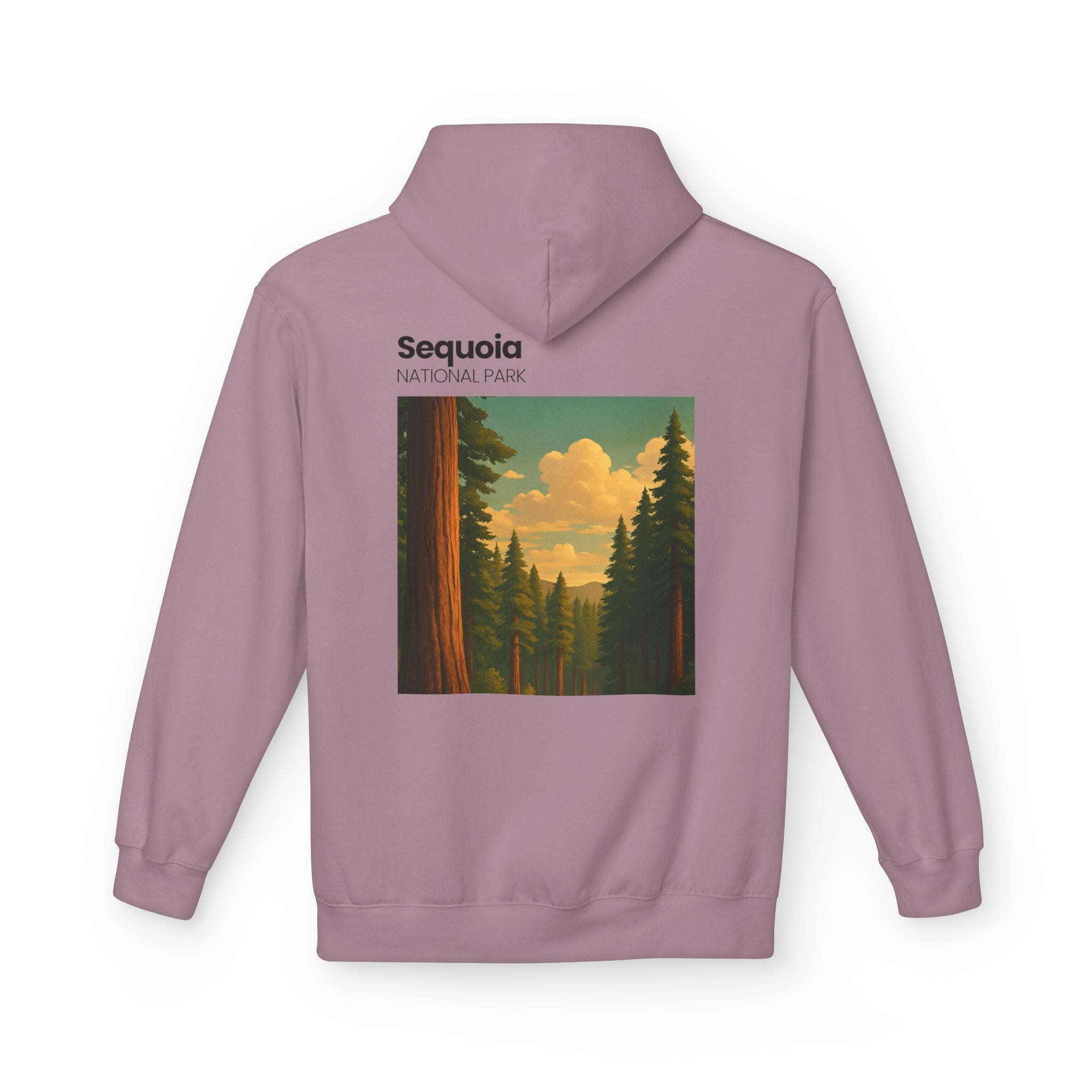 Sequoia National Park Vintage Poster Hoodie | Forest Landscape Sweatshirt