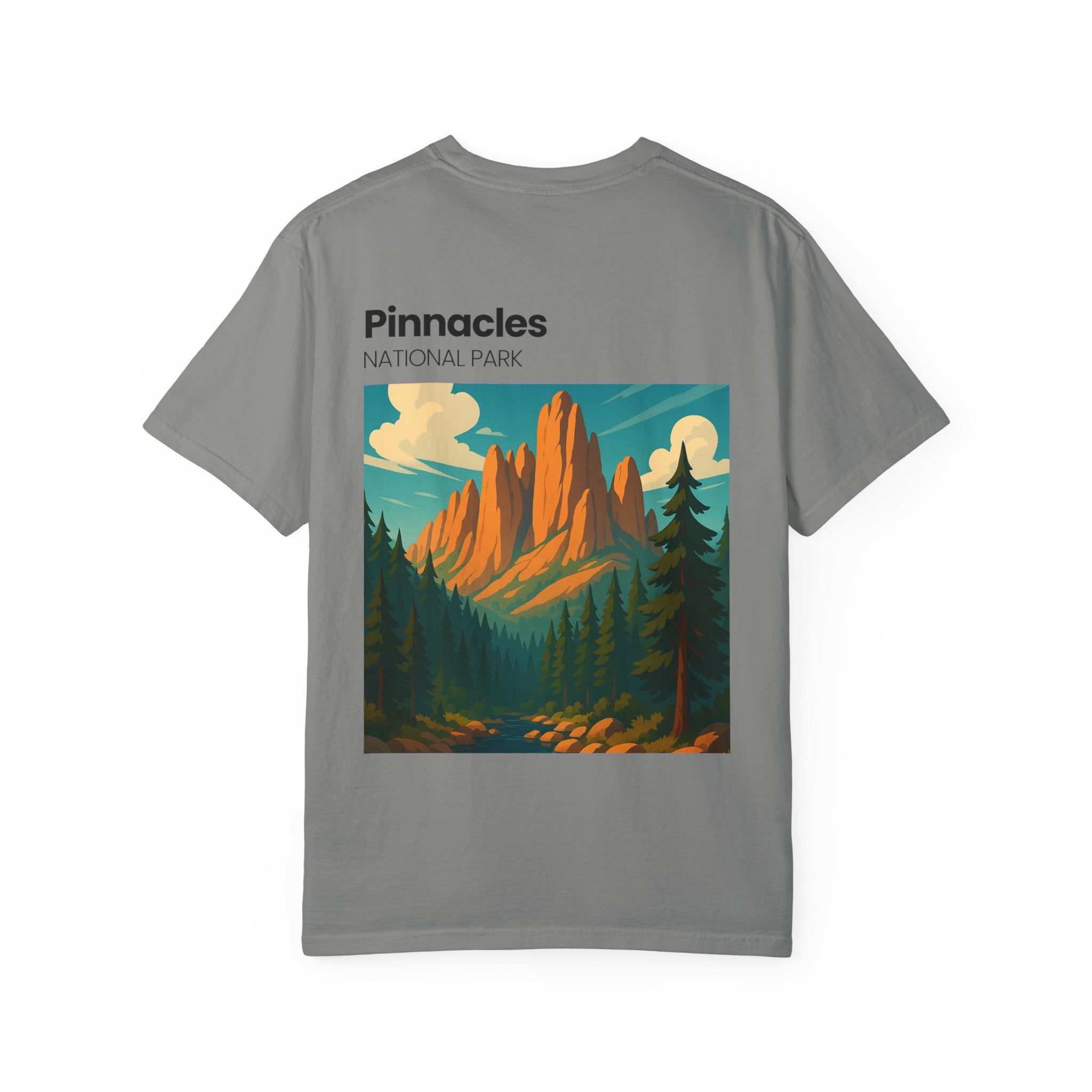 Pinnacles National Park landscape T-Shirt | retro nature poster design