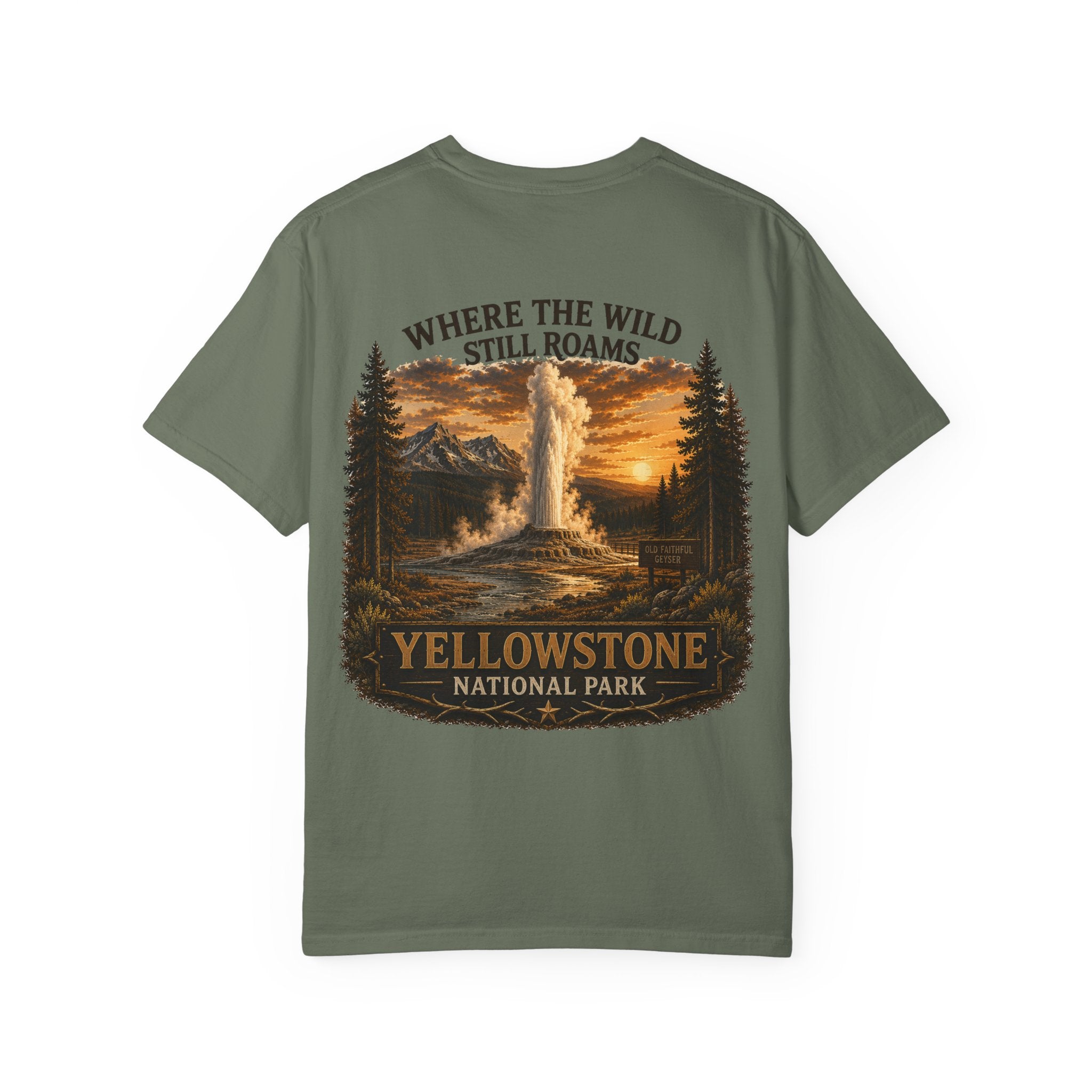 Yellowstone Old Faithful – Where the Wild Still Roams T-Shirt