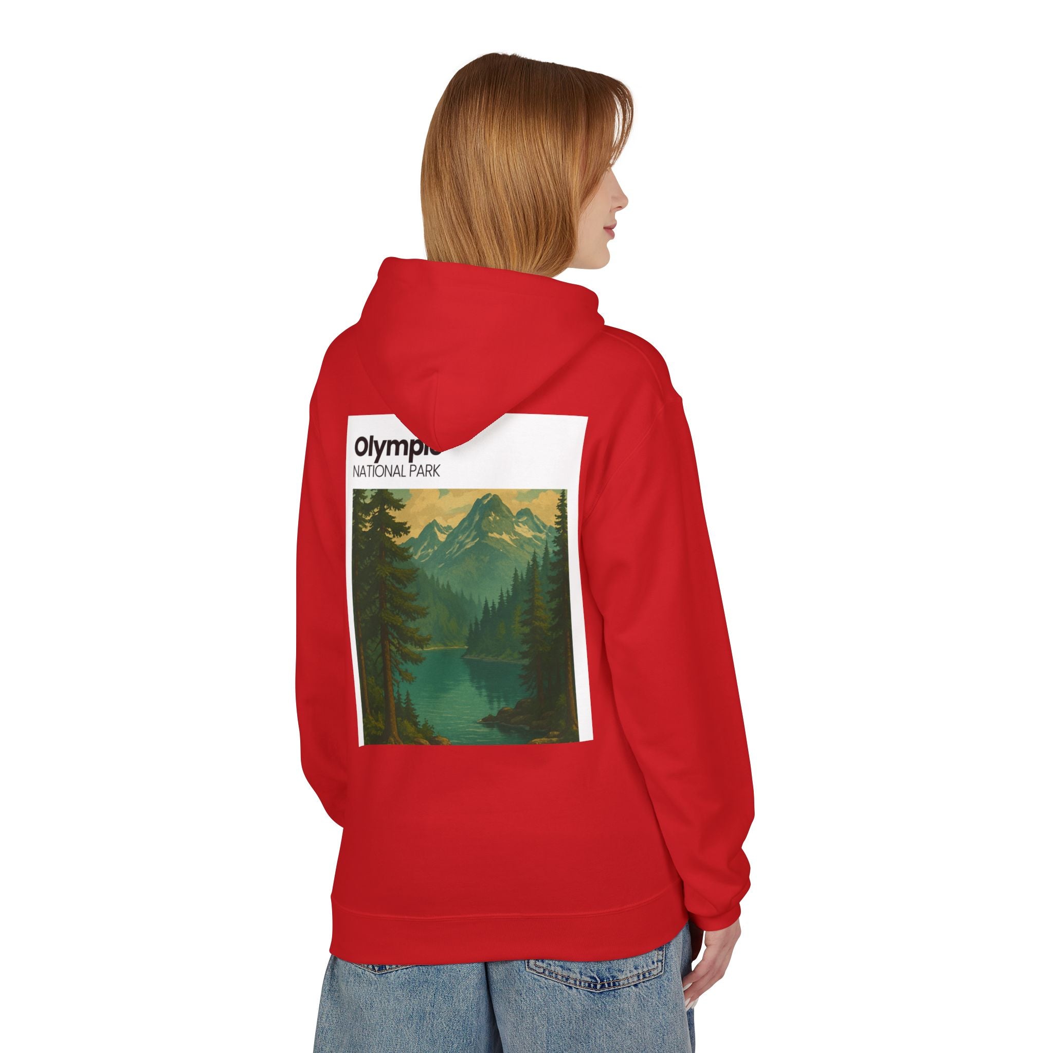 Olympic National Park landscape Hoodie | Mountain Lake Scenic Apparel