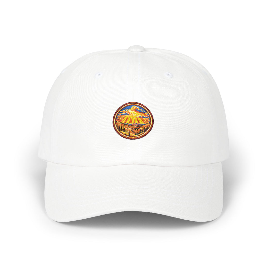 Bryce Canyon Desert Light Round Logo Dad Cap