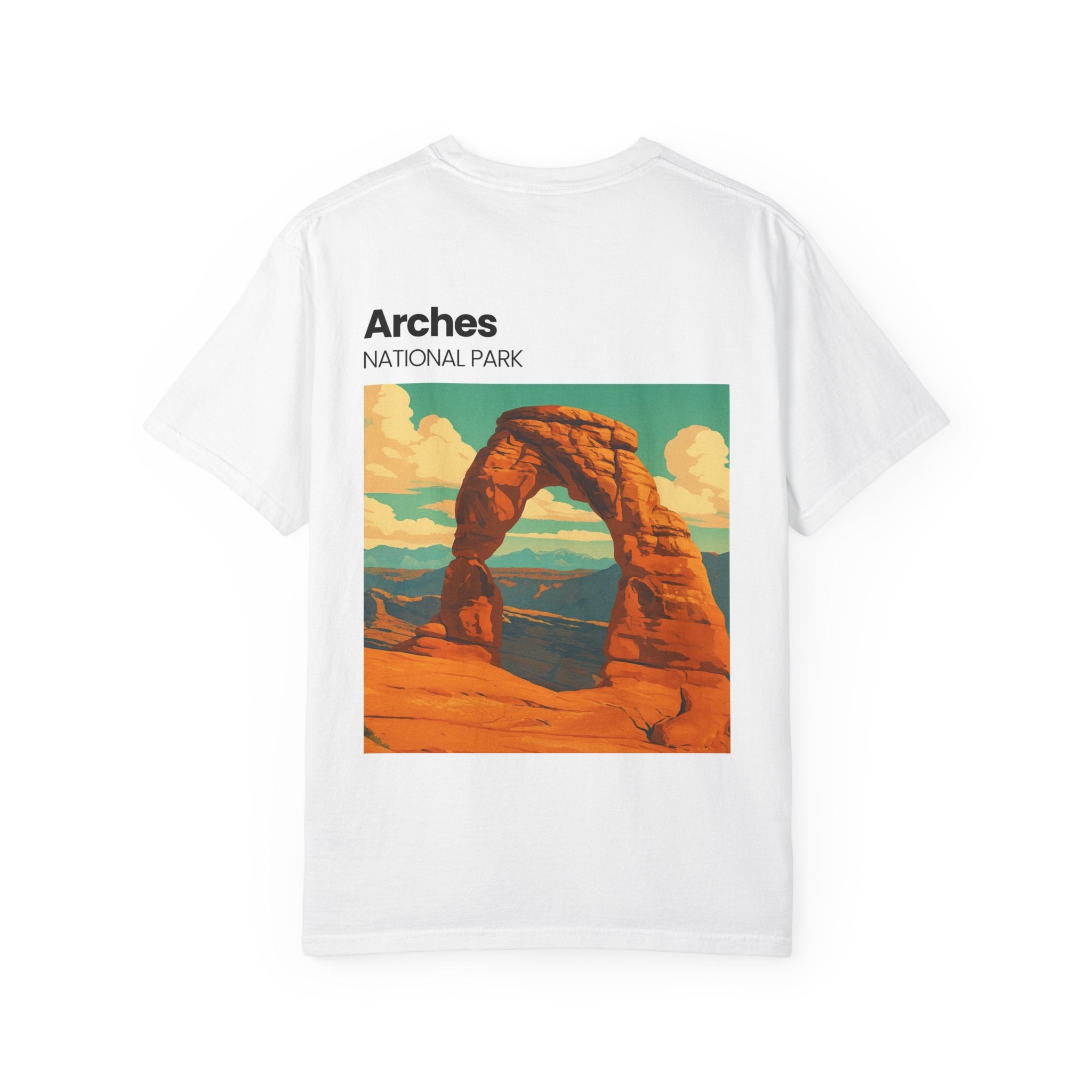 Hugging Dog Illustration T-Shirt | Small Chest Art