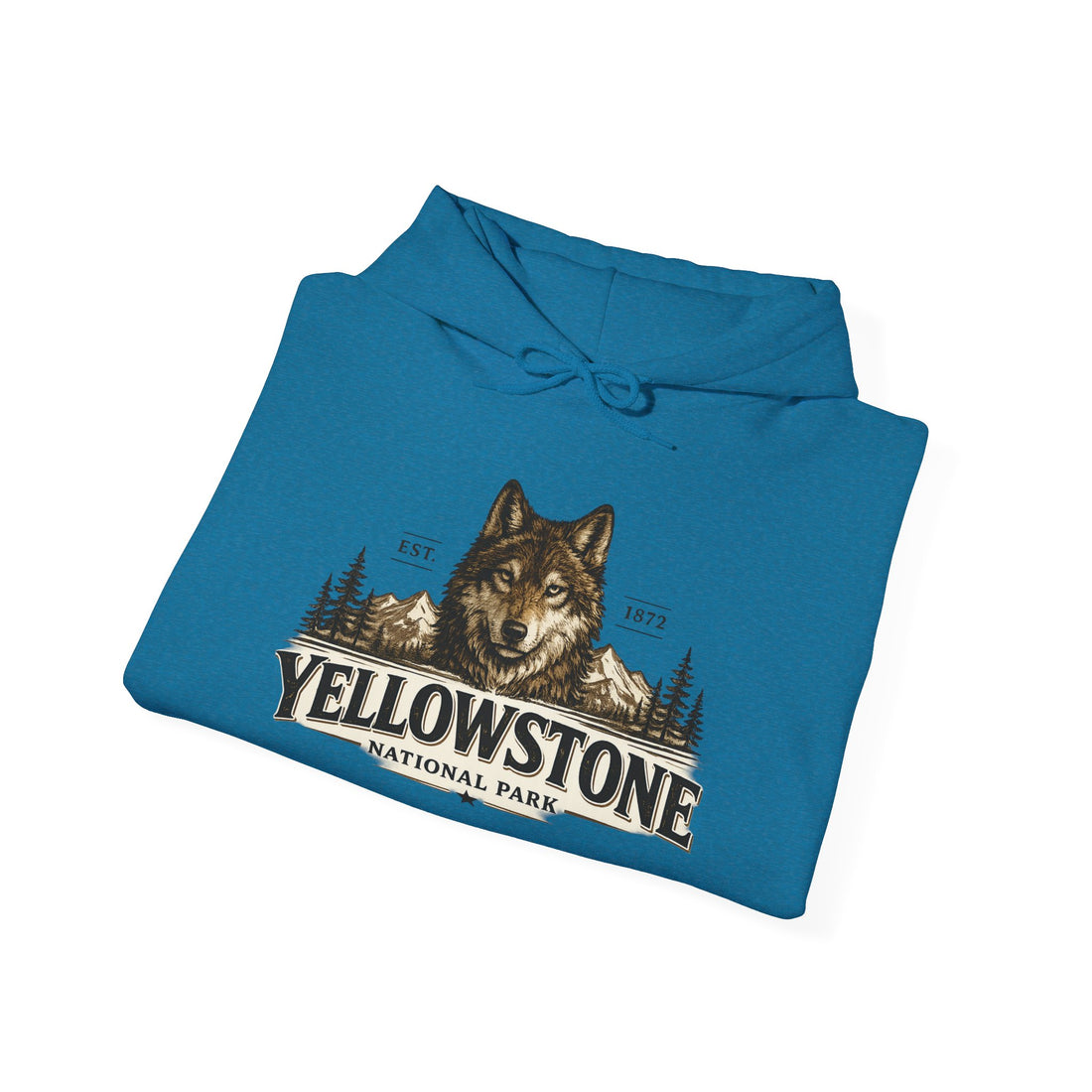 Yellowstone Wolf Hoodie – Where the Wild Still Roams