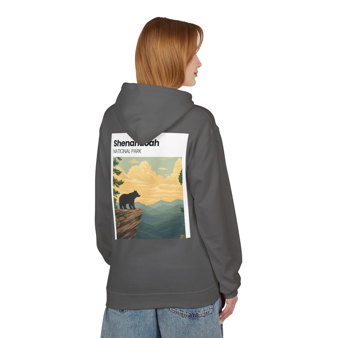 Shenandoah National Park Bear Hoodie | Vintage Travel Poster style