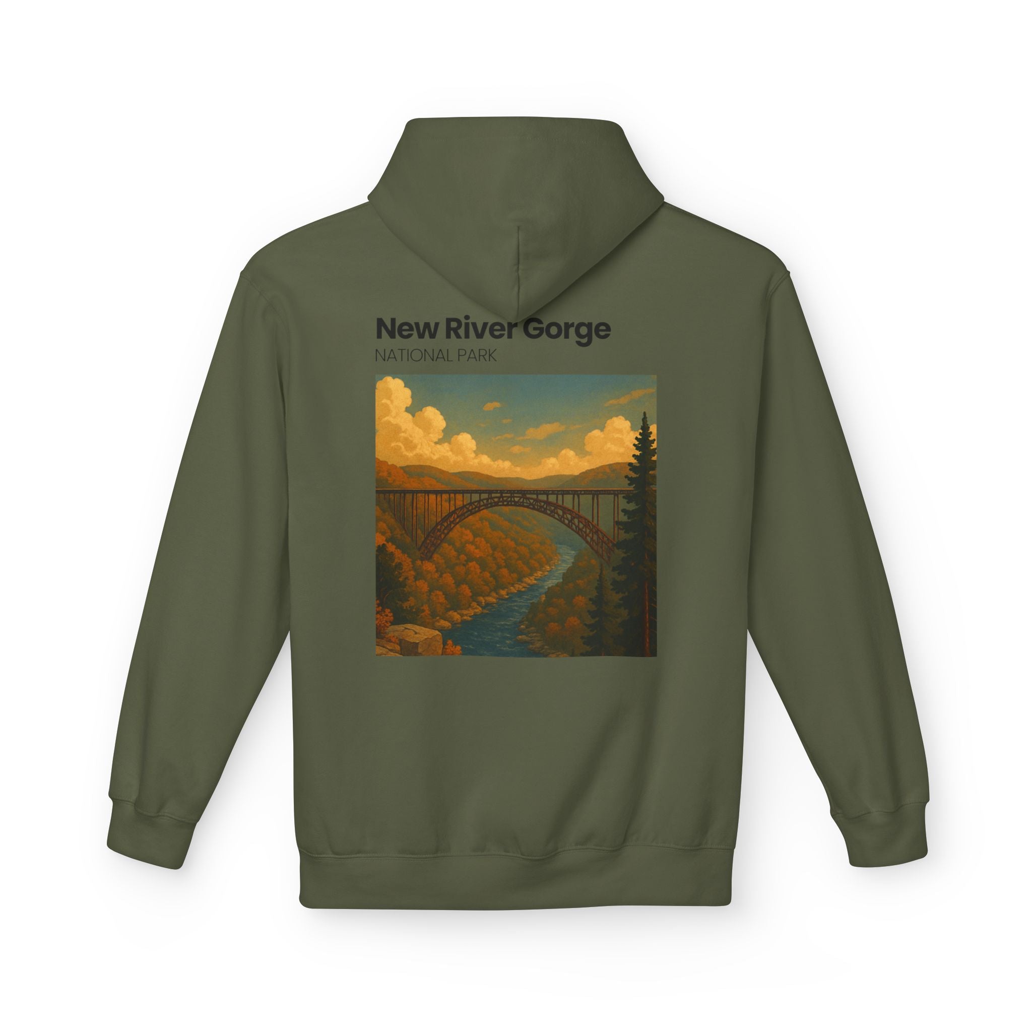 New River Gorge National Park hoodie | Scenic Bridge Landscape Pullover