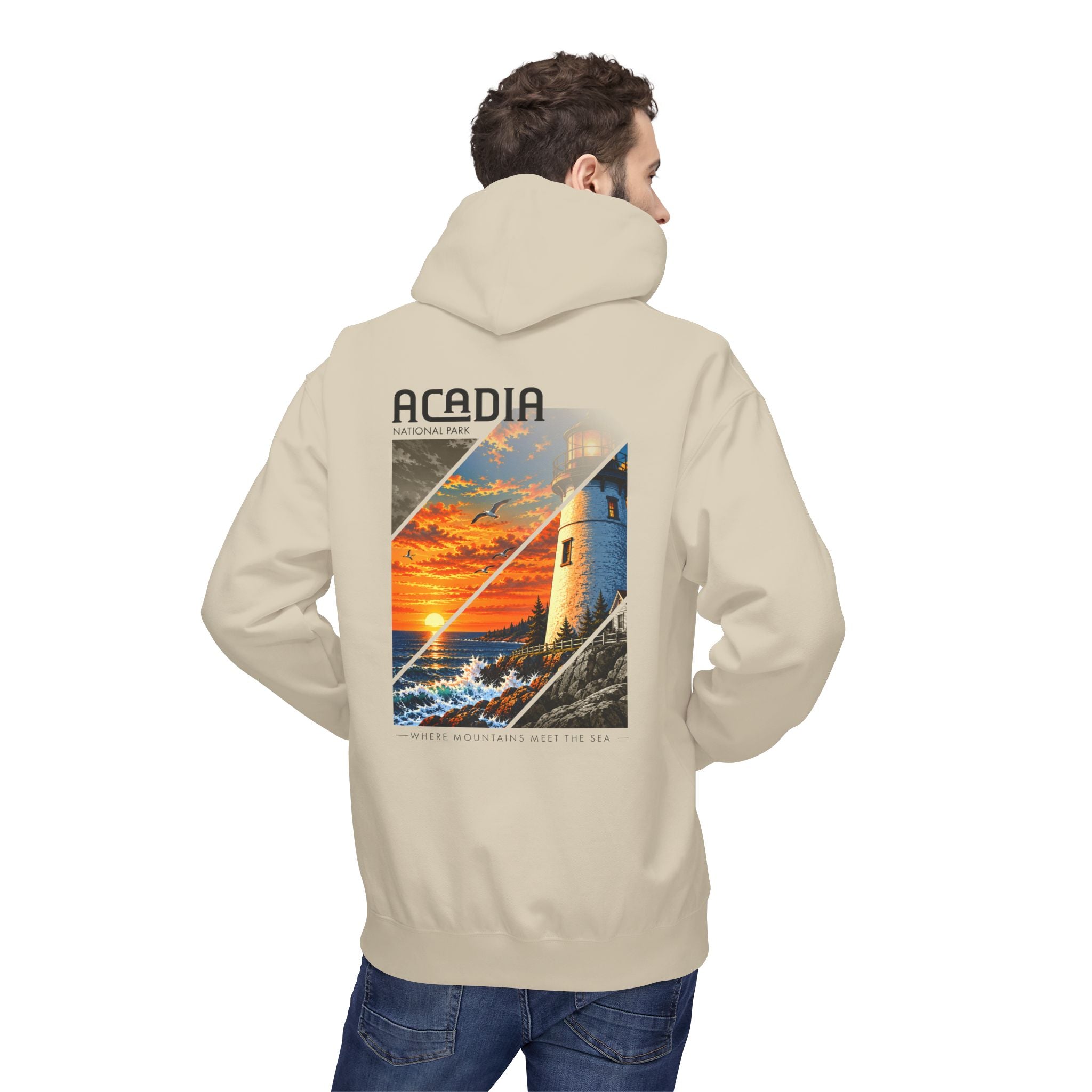 Acadia National Park Lighthouse Graphic Hoodie