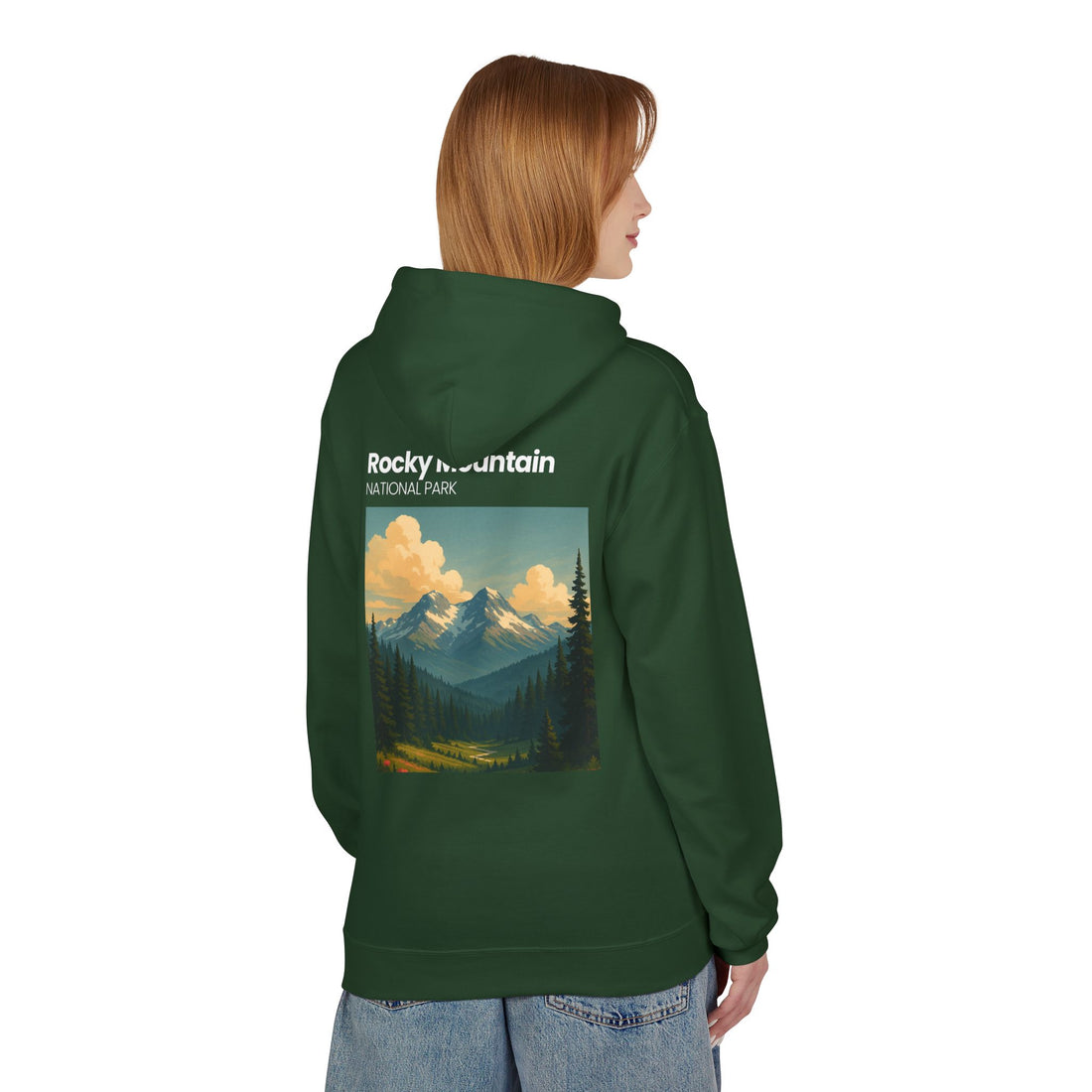 Rocky Mountain National Park Hoodie | Vintage Landscape Print