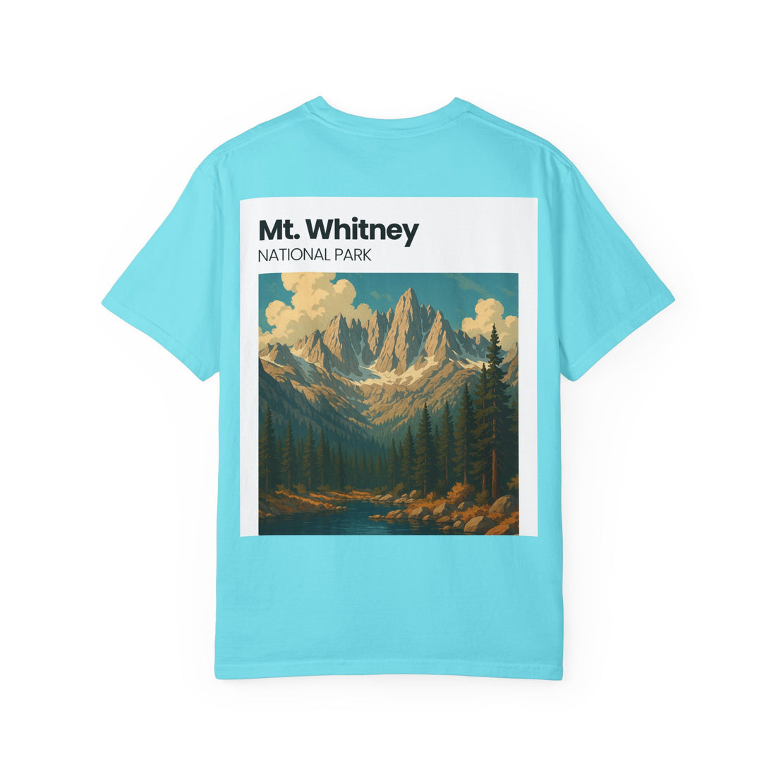 Mt. Whitney National Park mountain landscape T-Shirt | vintage nature poster