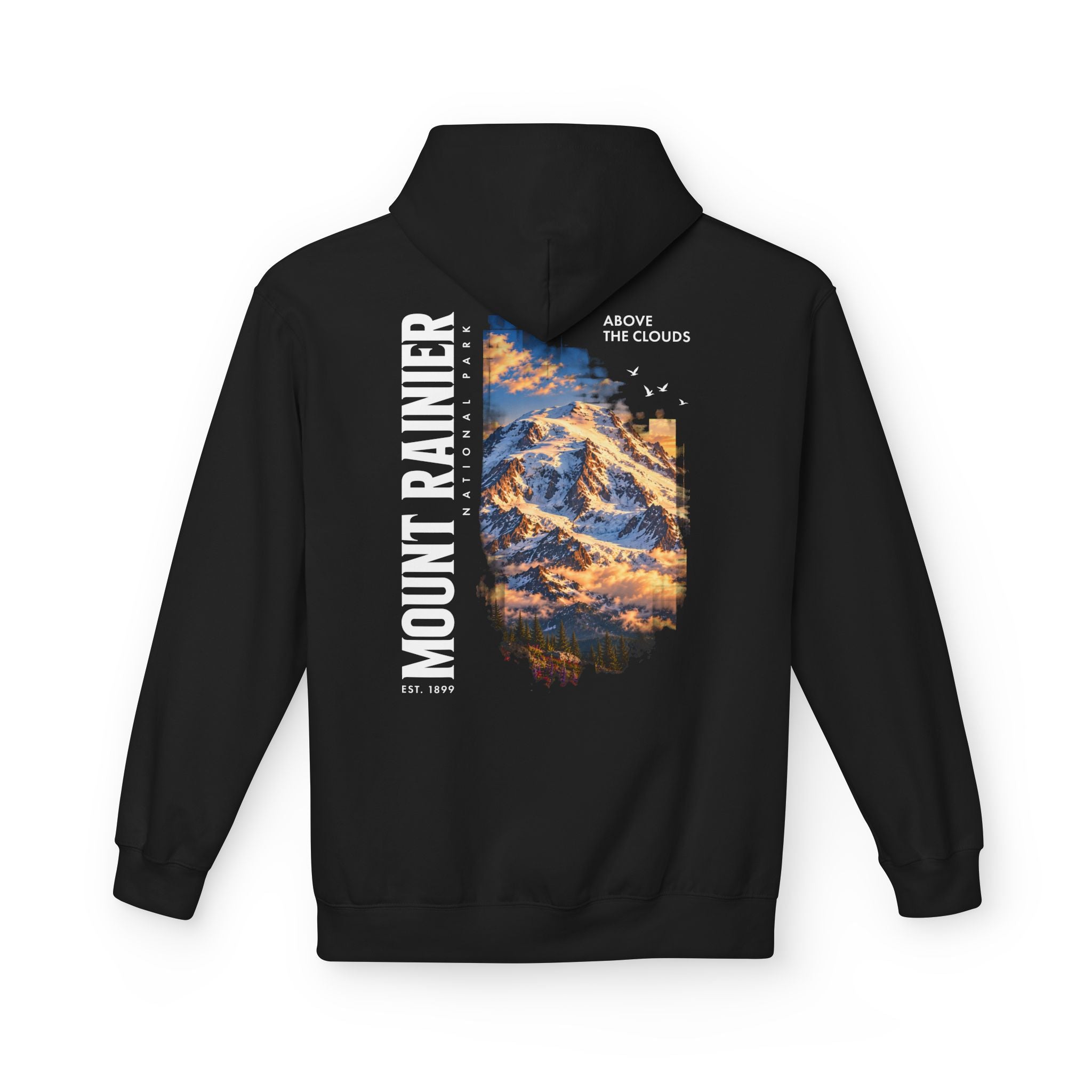 Mount Rainier National Park – Rainier Peak Graphic Hoodie