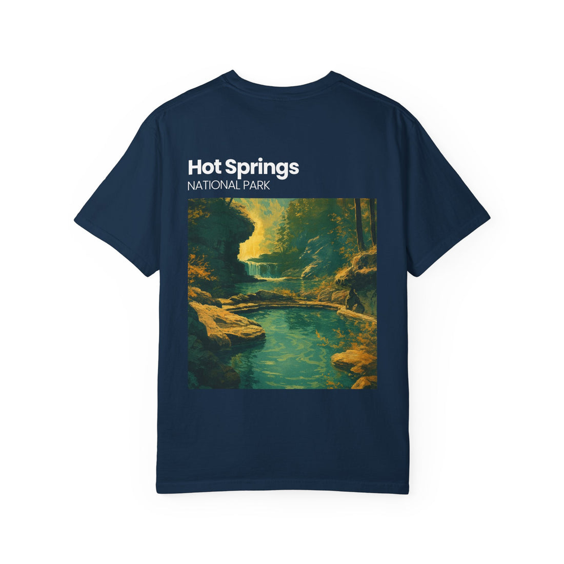Hot Springs National Park graphic T-shirt | Scenic Hot Spring Illustration