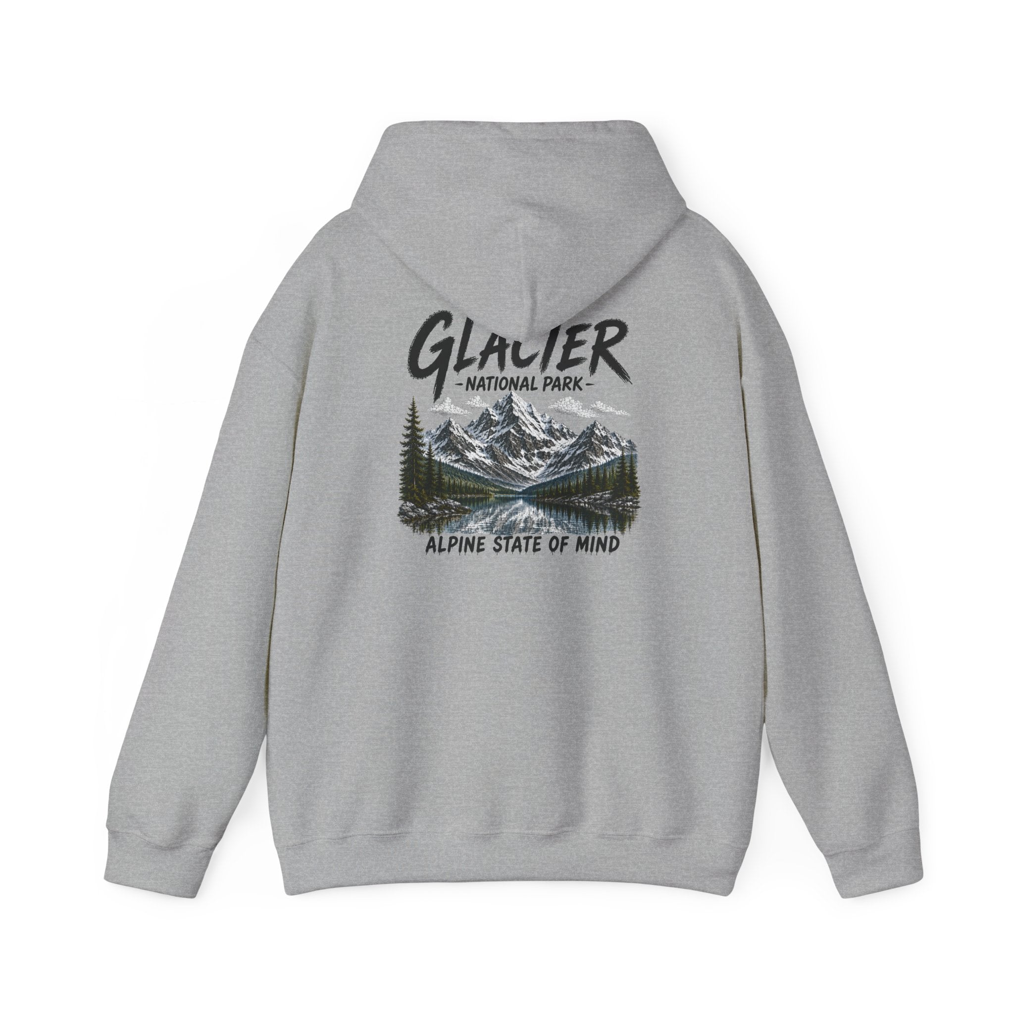 Glacier National Park Snowy Peaks Hoodie1