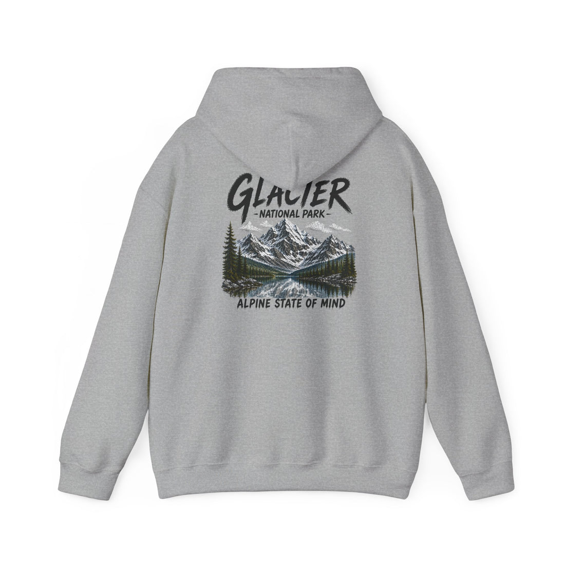 Glacier National Park Snowy Peaks Hoodie1