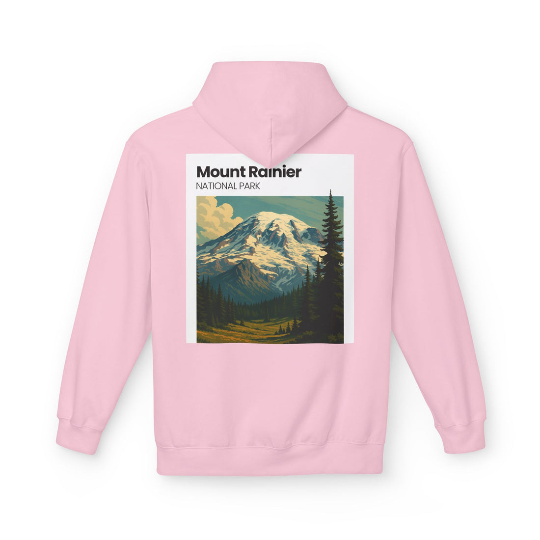 Mount Rainier National Park Hoodie | Vintage Landscape Mountain Design