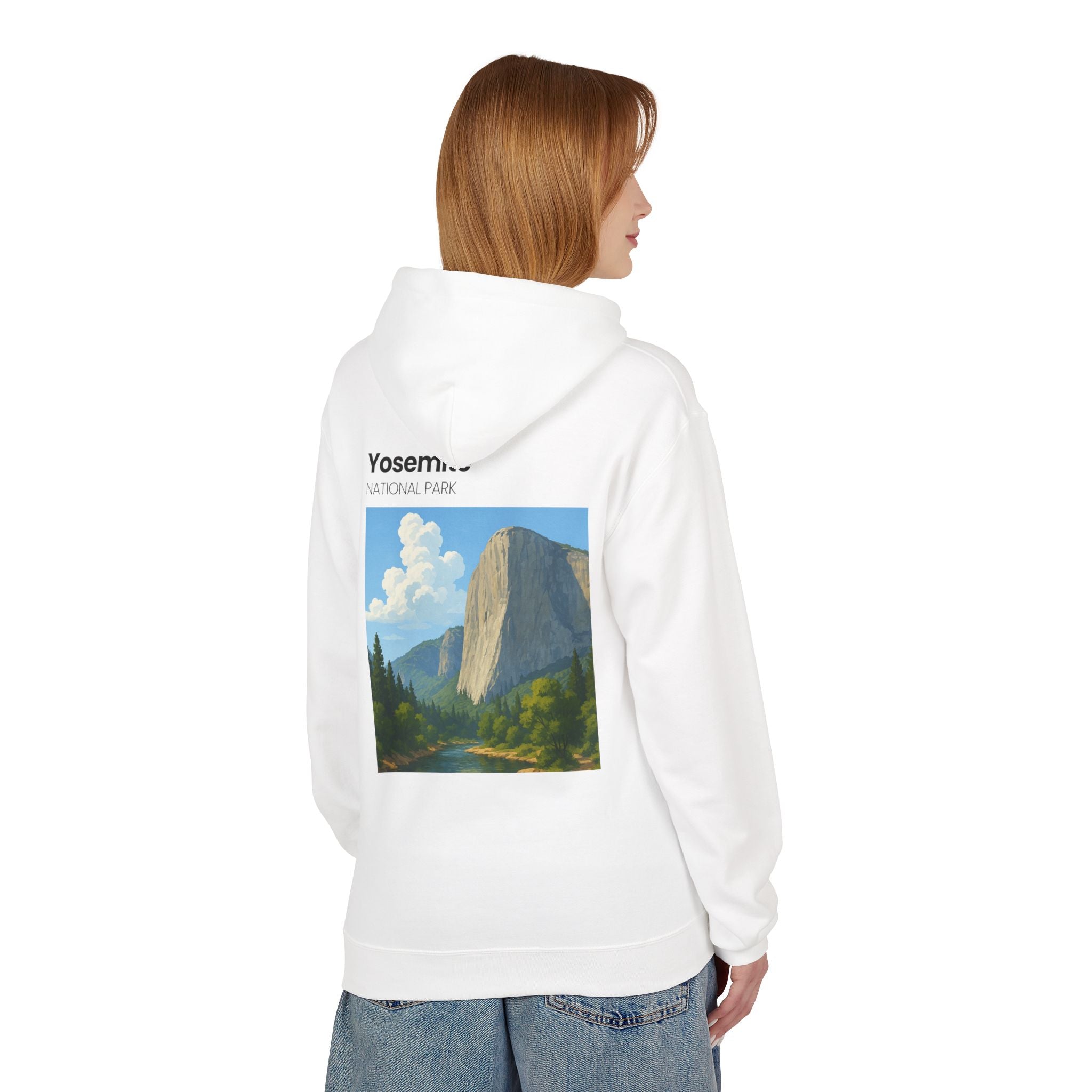 Yosemite National Park Half Dome Illustration Hoodie | National Park Travel Sweatshirt