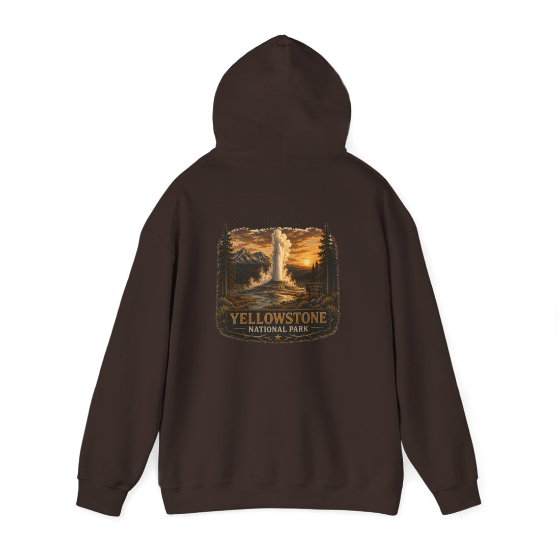Yellowstone Old Faithful Hoodie – Where the Wild Still Roams