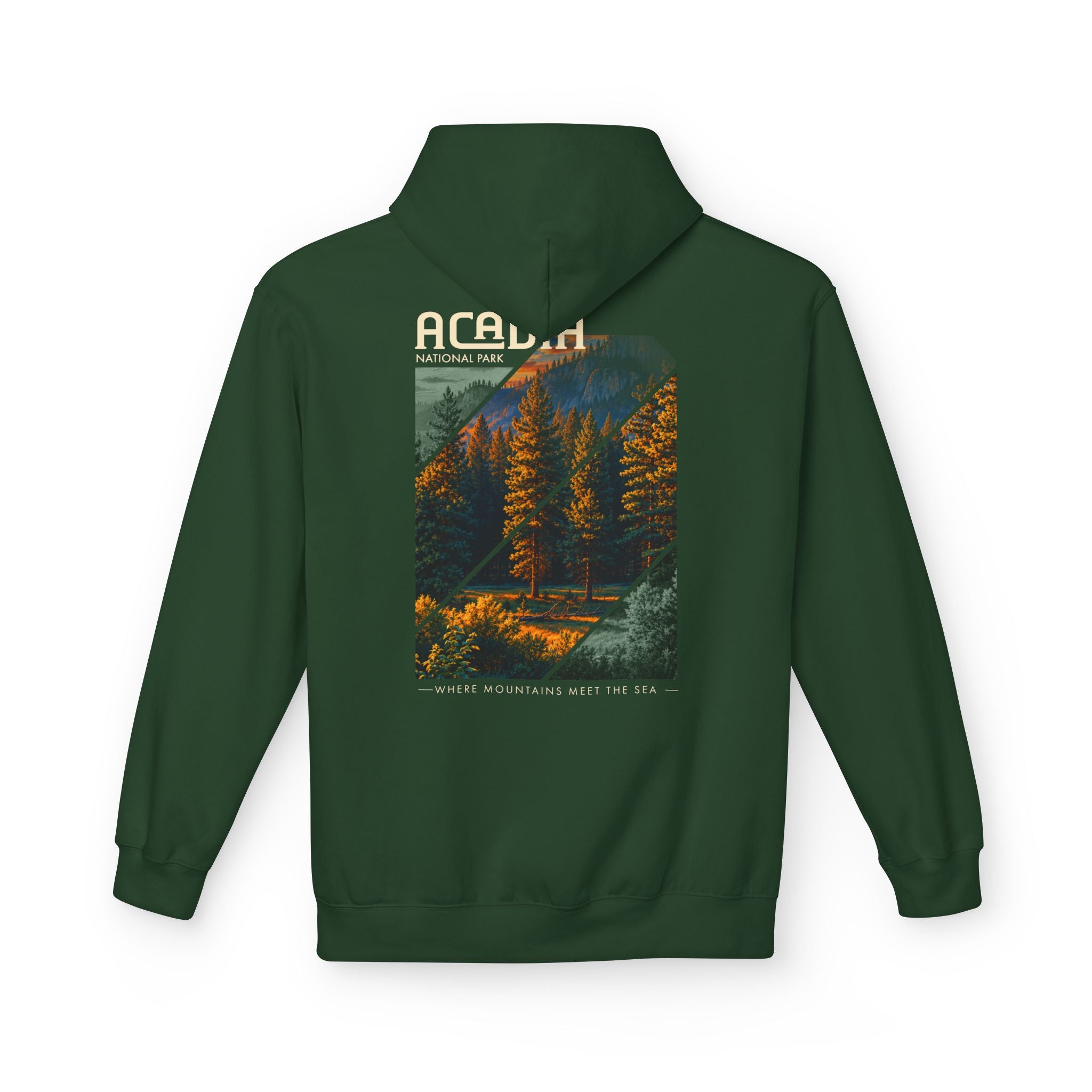 Acadia National Park Pine Trees Graphic hoodie