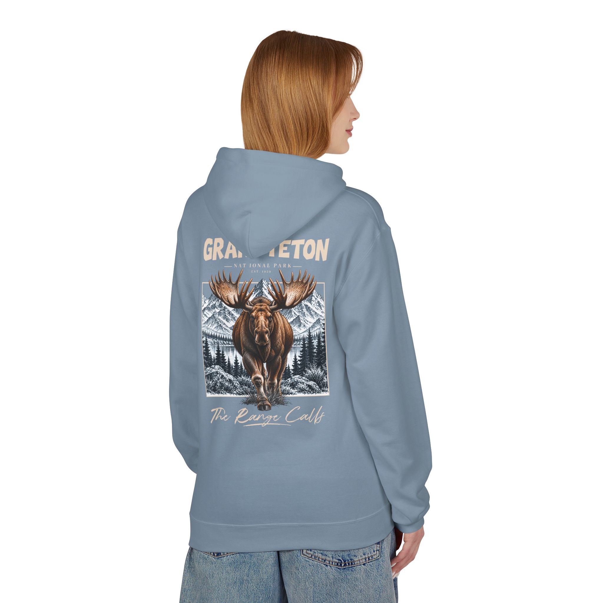 Grand Teton National Park Moose Graphic hoodie