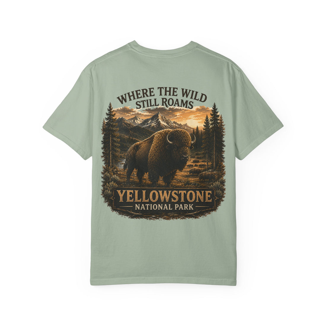 Yellowstone Bison – Where the Wild Still Roams T-Shirt