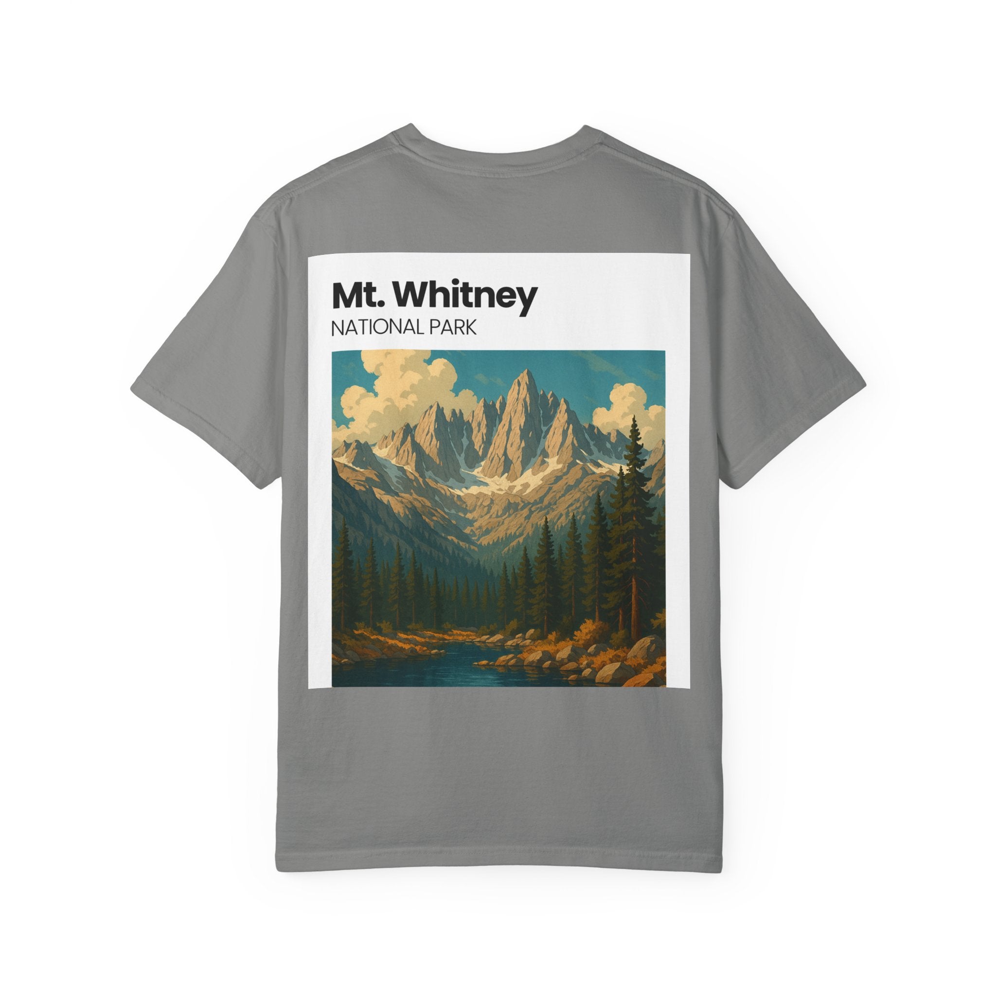 Mt. Whitney National Park mountain landscape T-Shirt | vintage nature poster