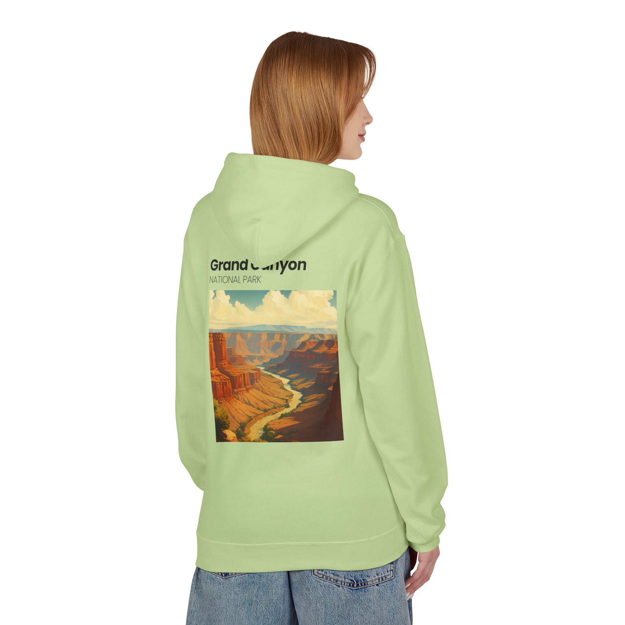 Grand Canyon Vintage Poster Hoodie | National Park Canyon Art