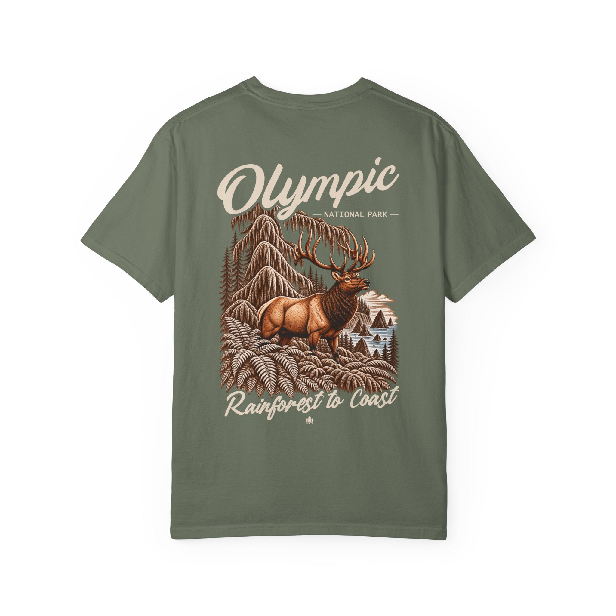 Olympic National Park Roosevelt Elk Graphic T-Shirt