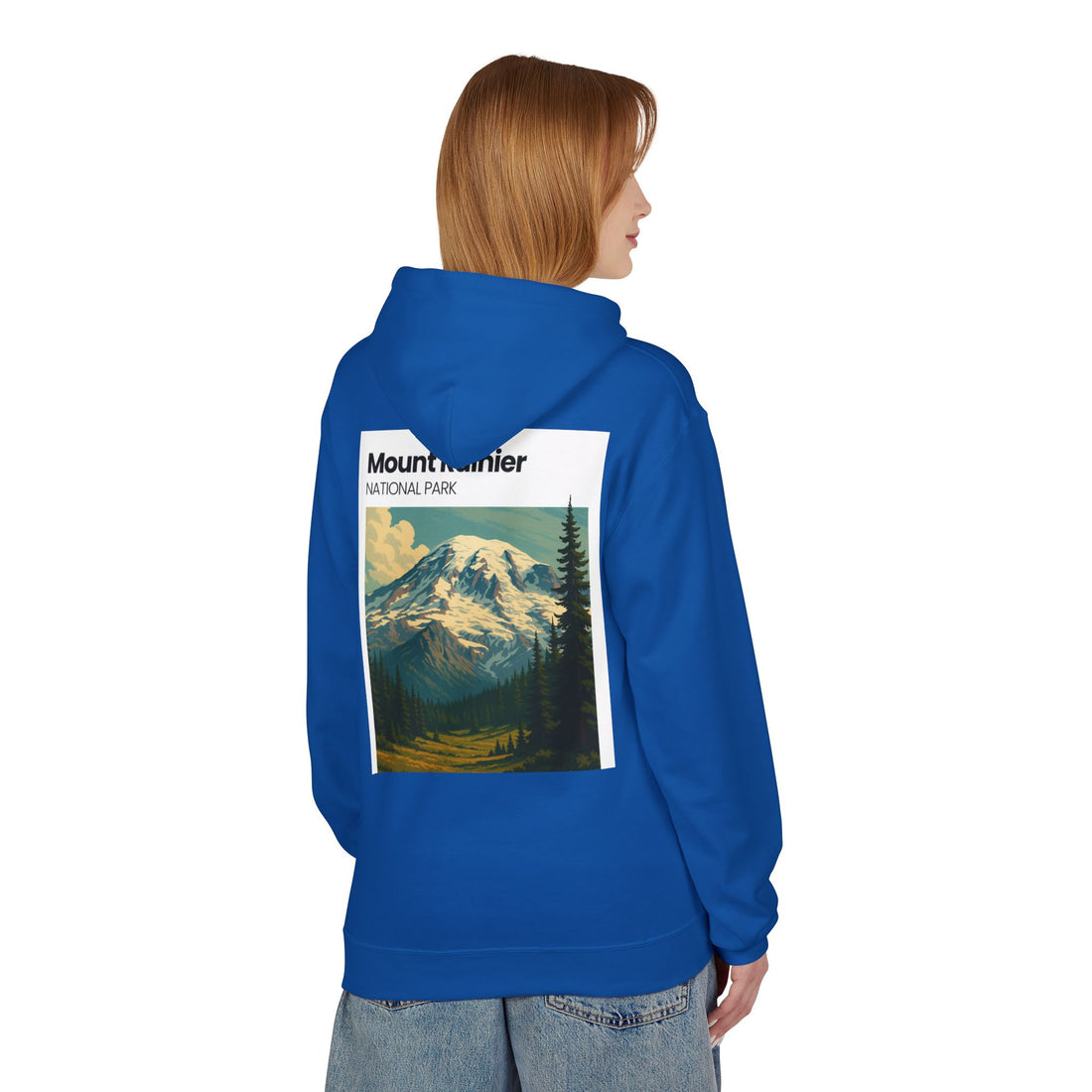 Mount Rainier National Park Hoodie | Vintage Landscape Mountain Design