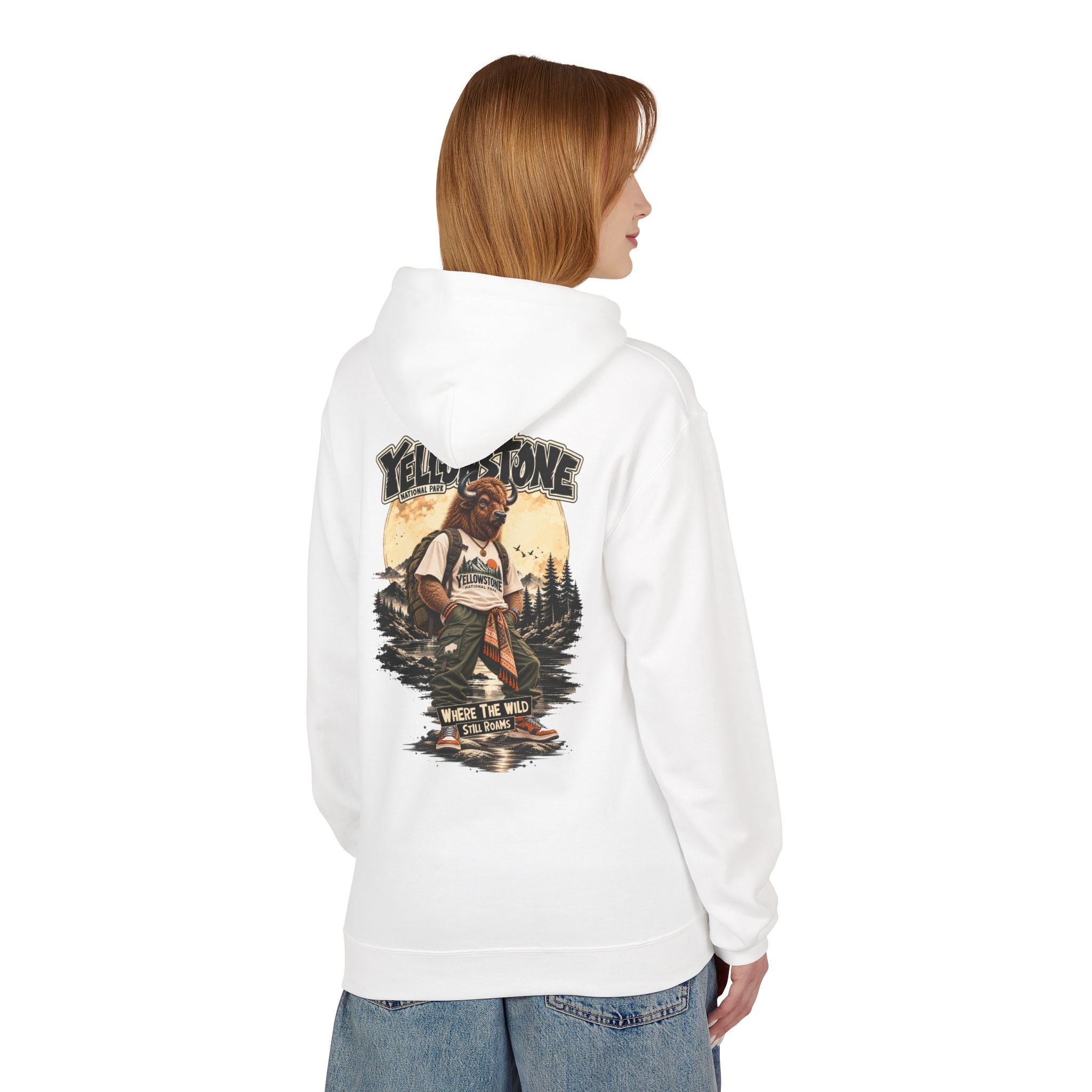 Yellowstone Bison – Where the Wild Still Roams Hoodie