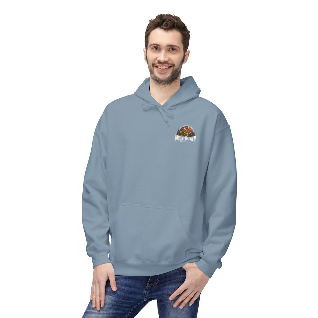 Mount Rainier National Park – Wildflower Meadow Graphic Hoodie