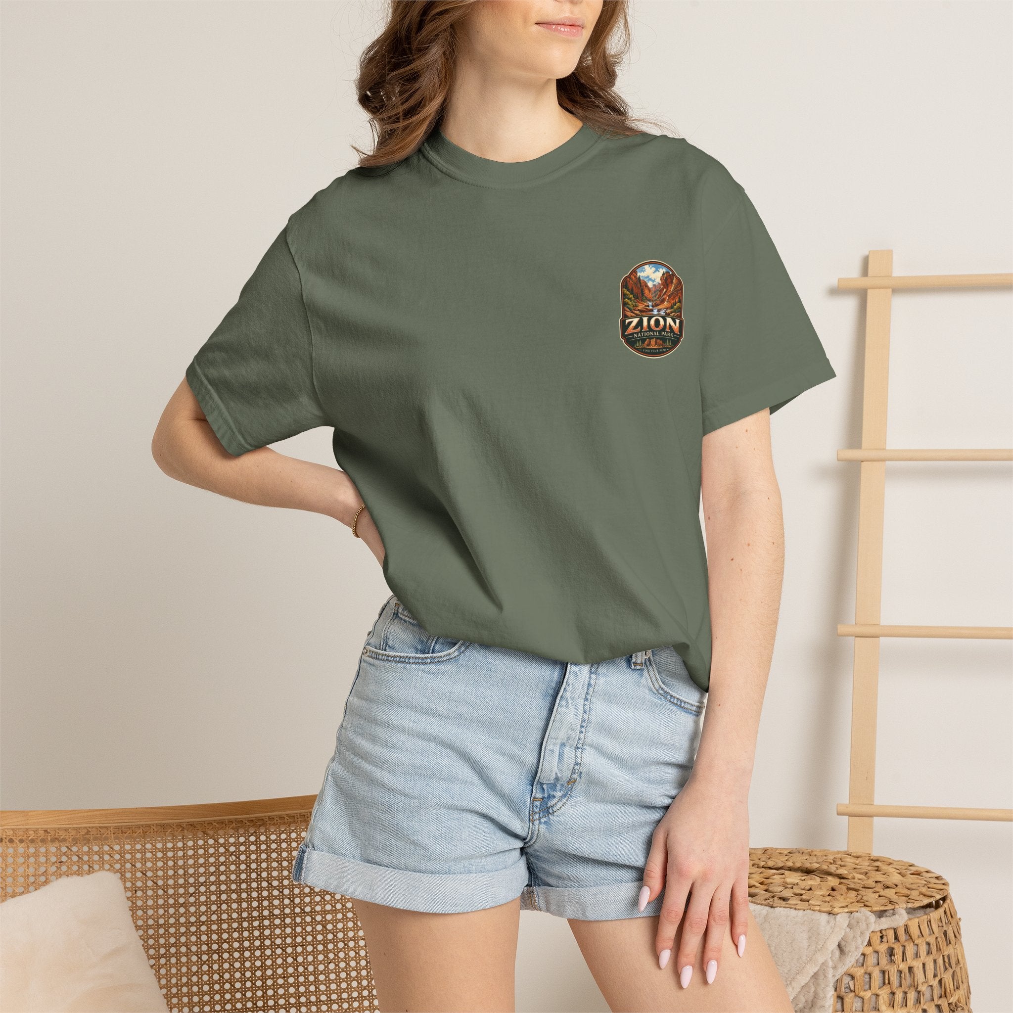 Red Cliffs Zion National Park Vintage Graphic T-Shirt