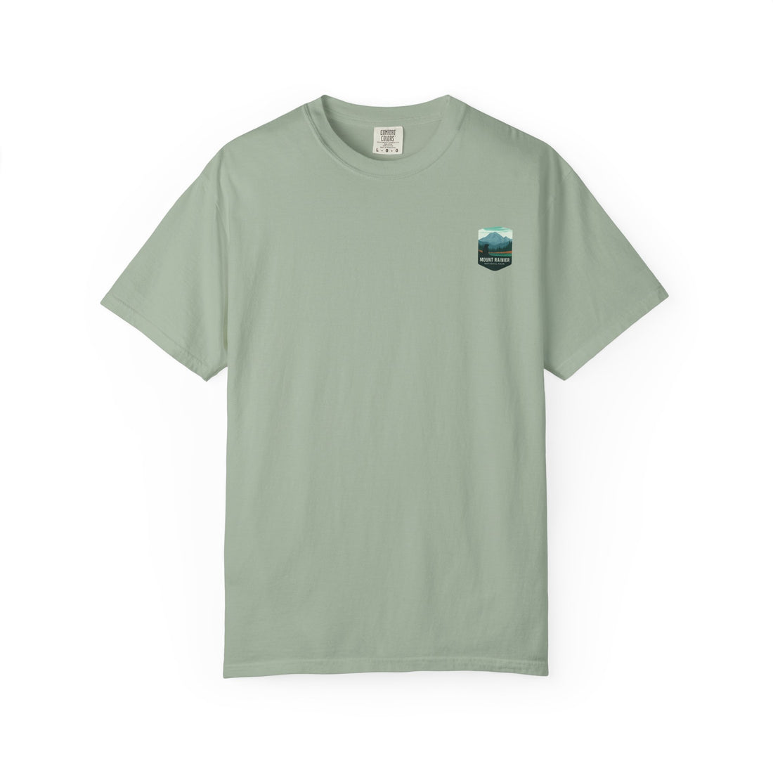 Mount Rainier National Park Poster T-Shirt | Vintage Landscape Graphic