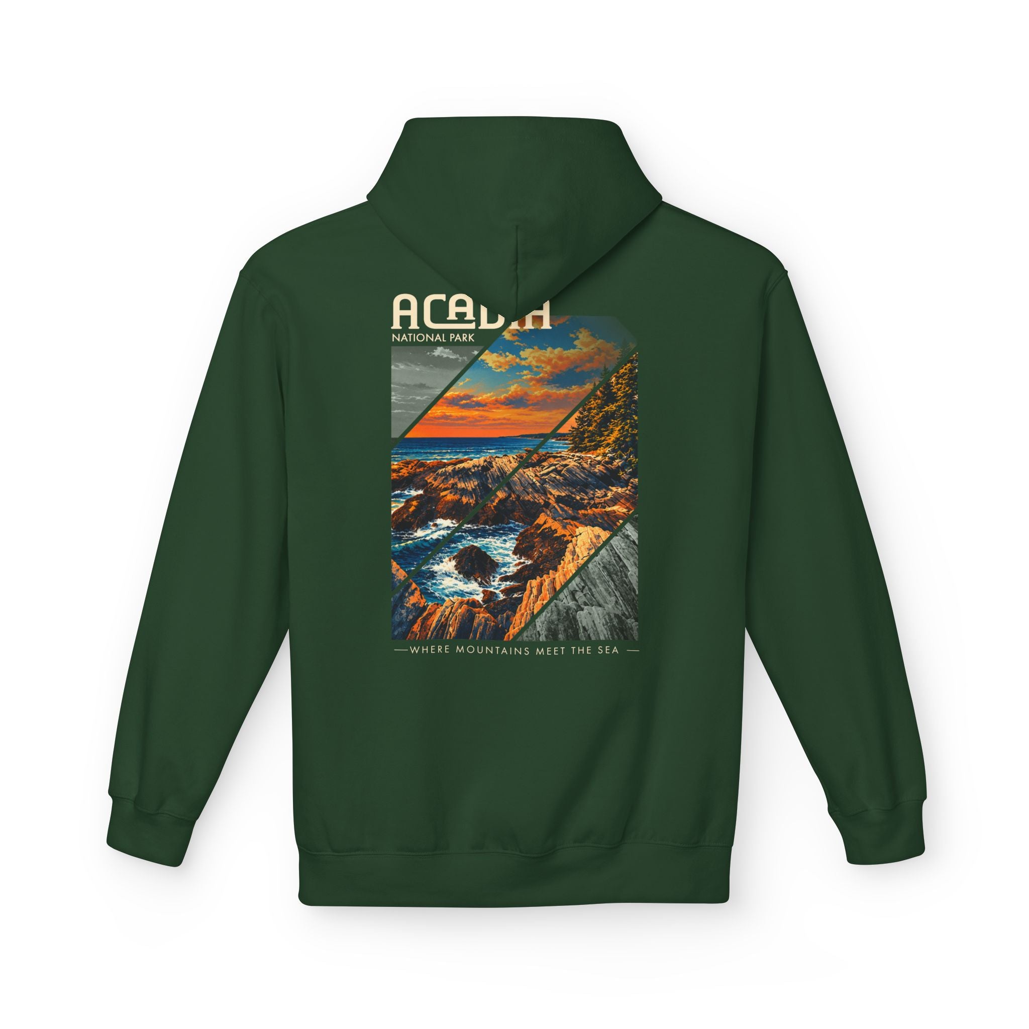 Acadia National Park Rocky Coast Graphic hoodie
