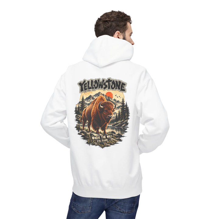 Yellowstone Bison – Where the Wild Still Roams Hoodie Model3