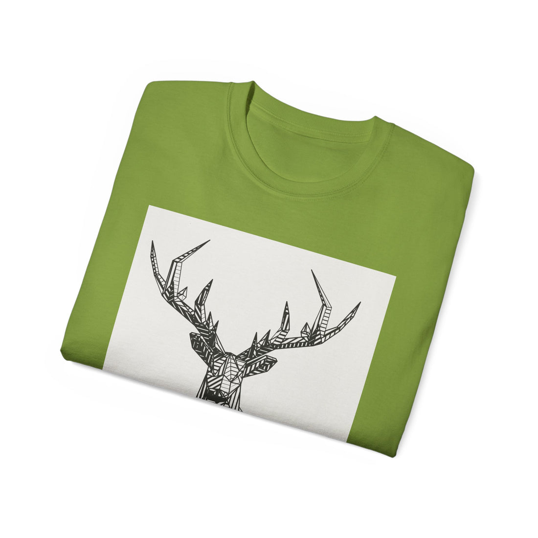 Geometric Deer Graphic Tee - Unisex Ultra Cotton T-Shirt