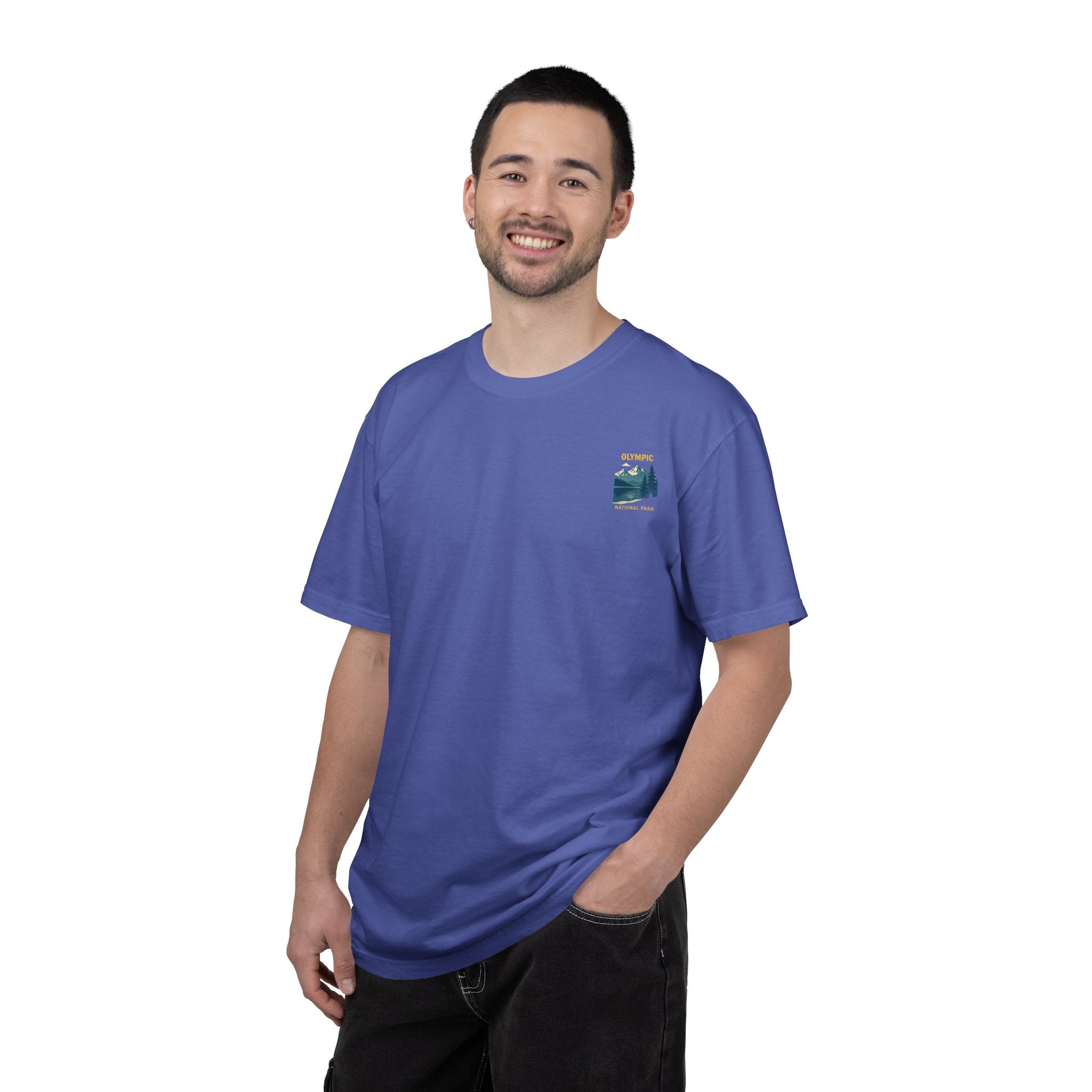 Olympic National Park landscape T-Shirt | mountain lake forest tee