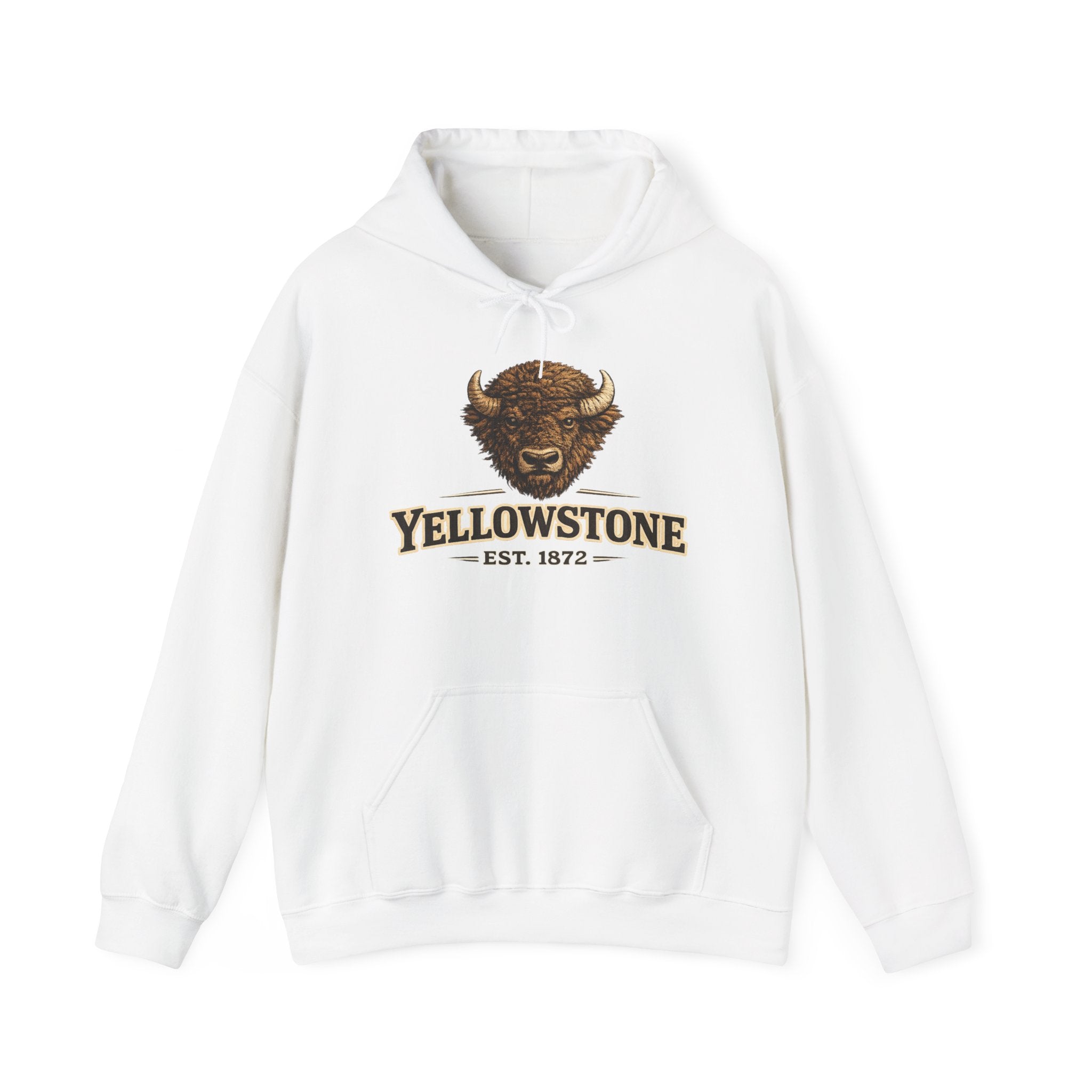 Yellowstone Bison Hoodie – Where the Wild Still Roams