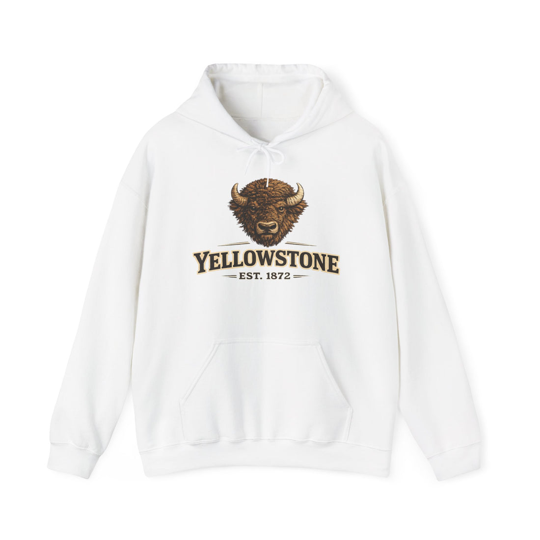 Yellowstone Bison Hoodie – Where the Wild Still Roams